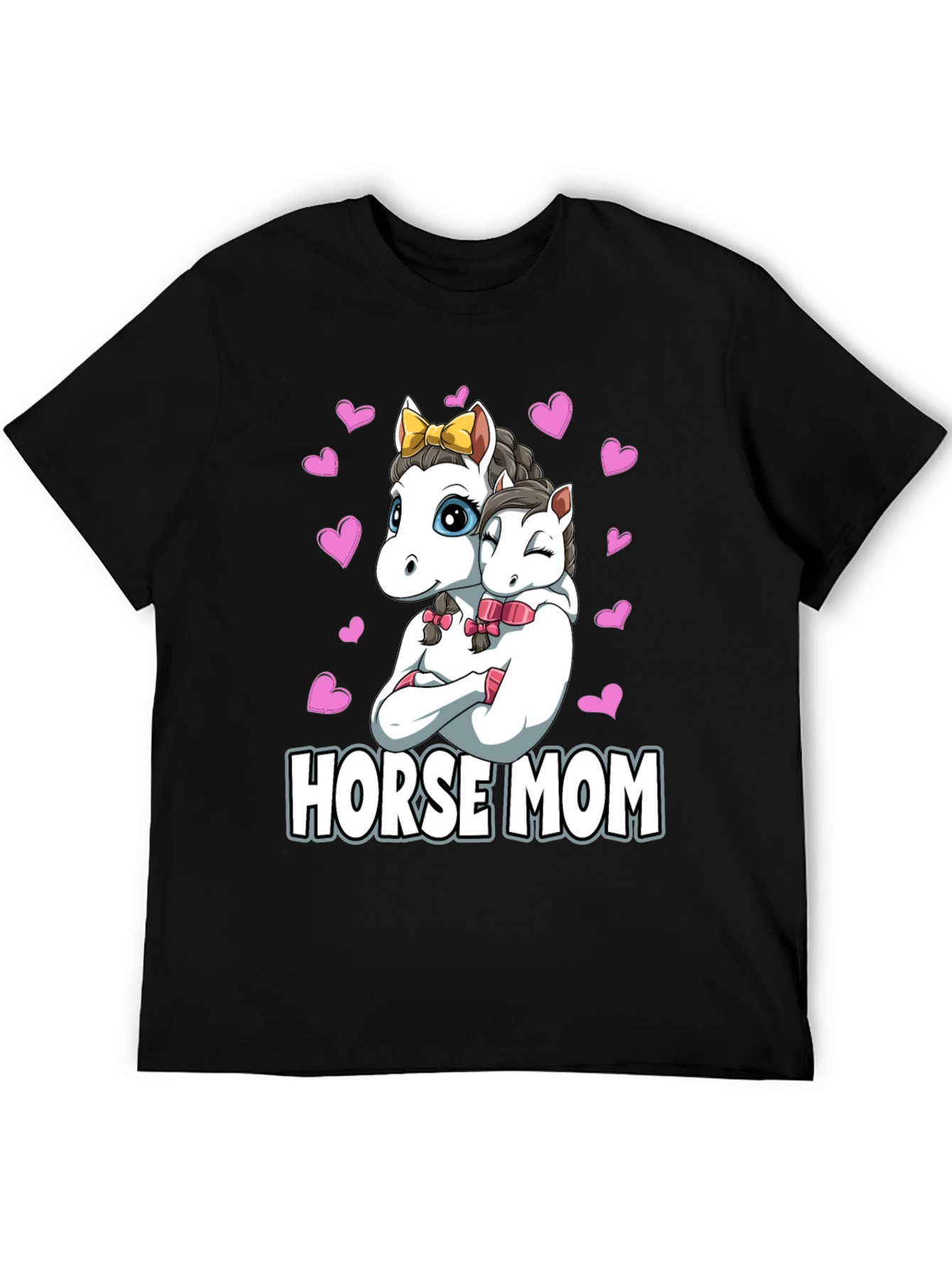 Black Horse Mom Graphic T-Shirt view 5