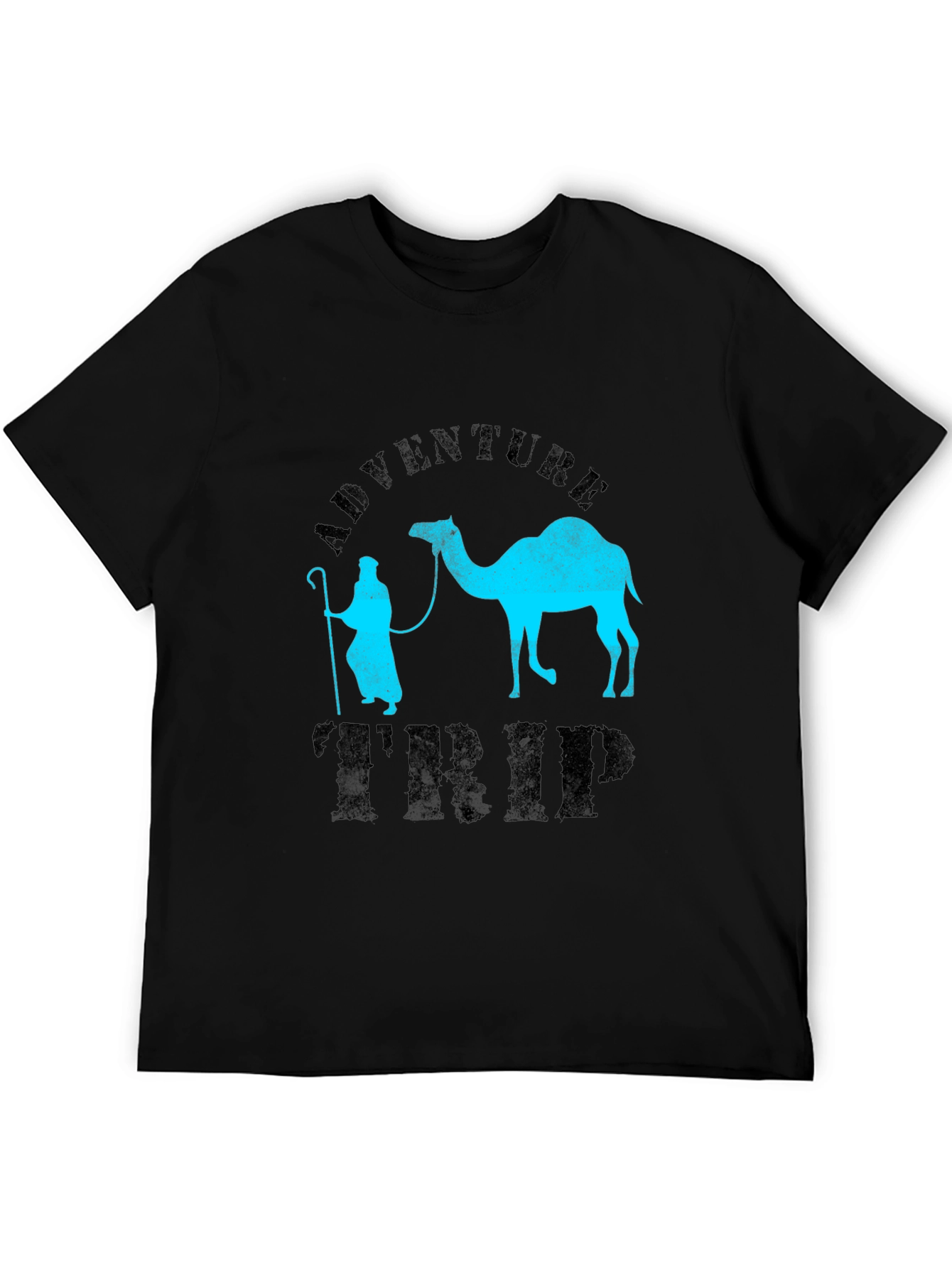 Black Adventure Trip T-Shirt - Camel Design view 5