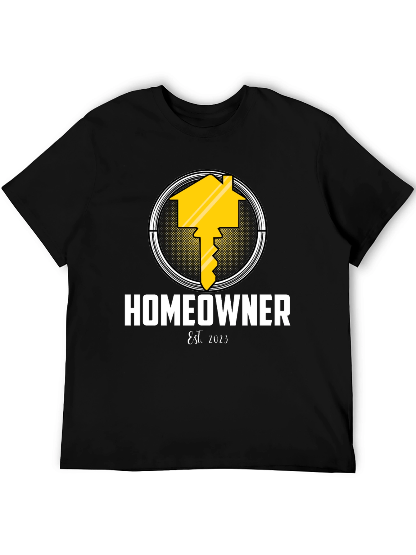 Black Homeowner Est. 2023 Graphic T-Shirt - Black view 5