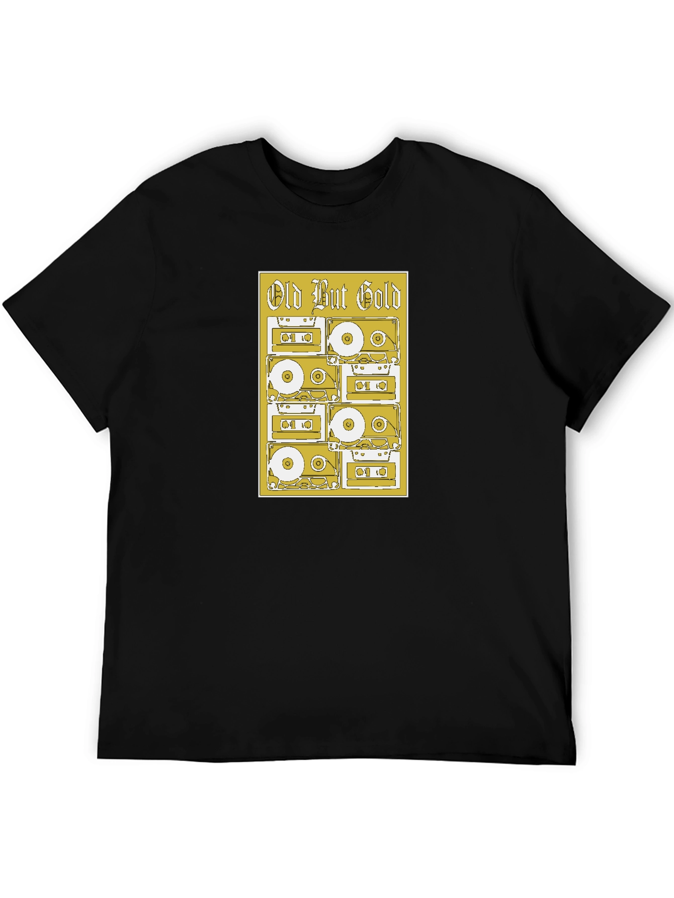 Black Old But Gold Cassette Tape Graphic Tee view 5