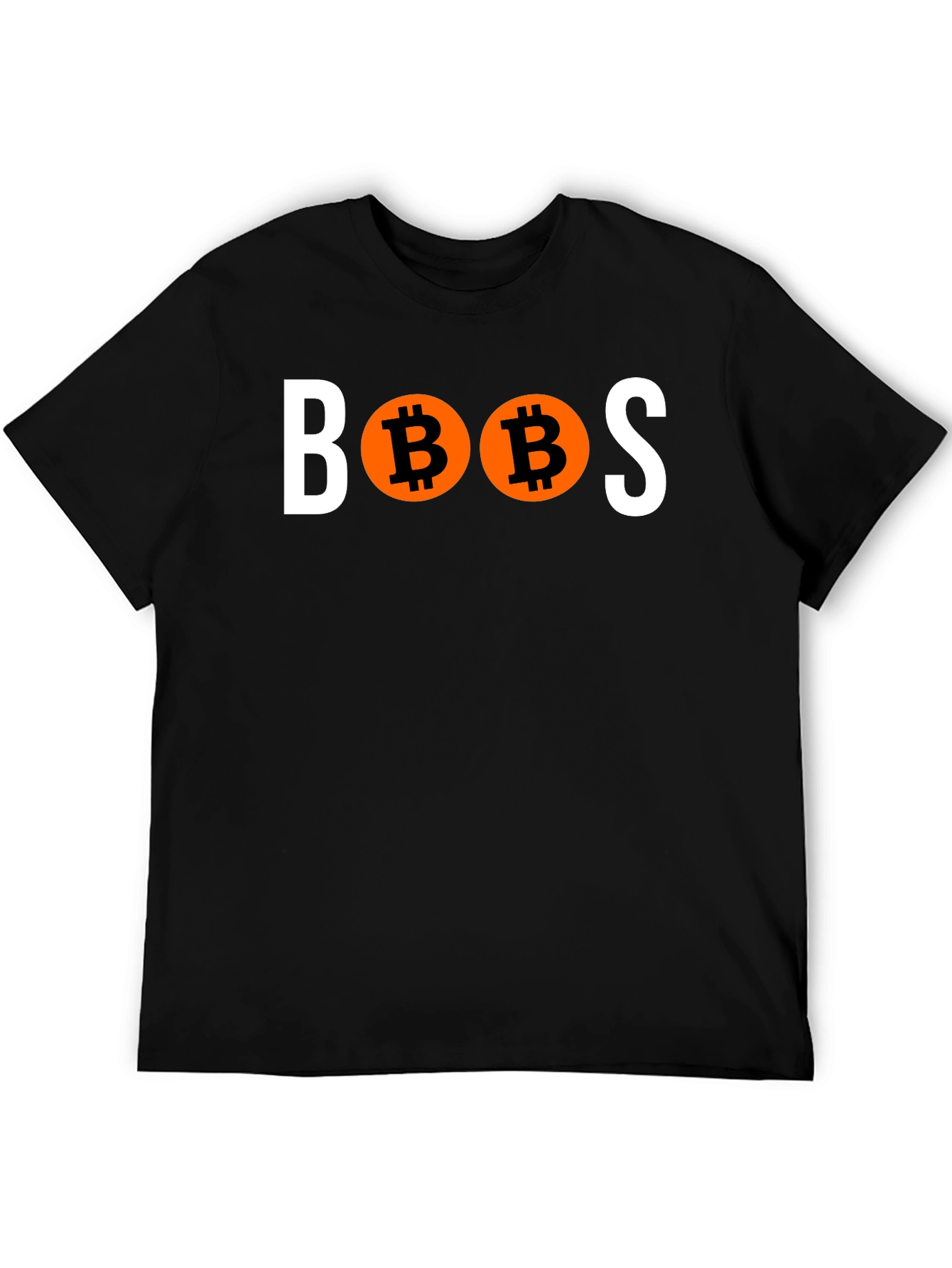 Black Bitcoin 'BOOBS' Graphic T-Shirt view 5