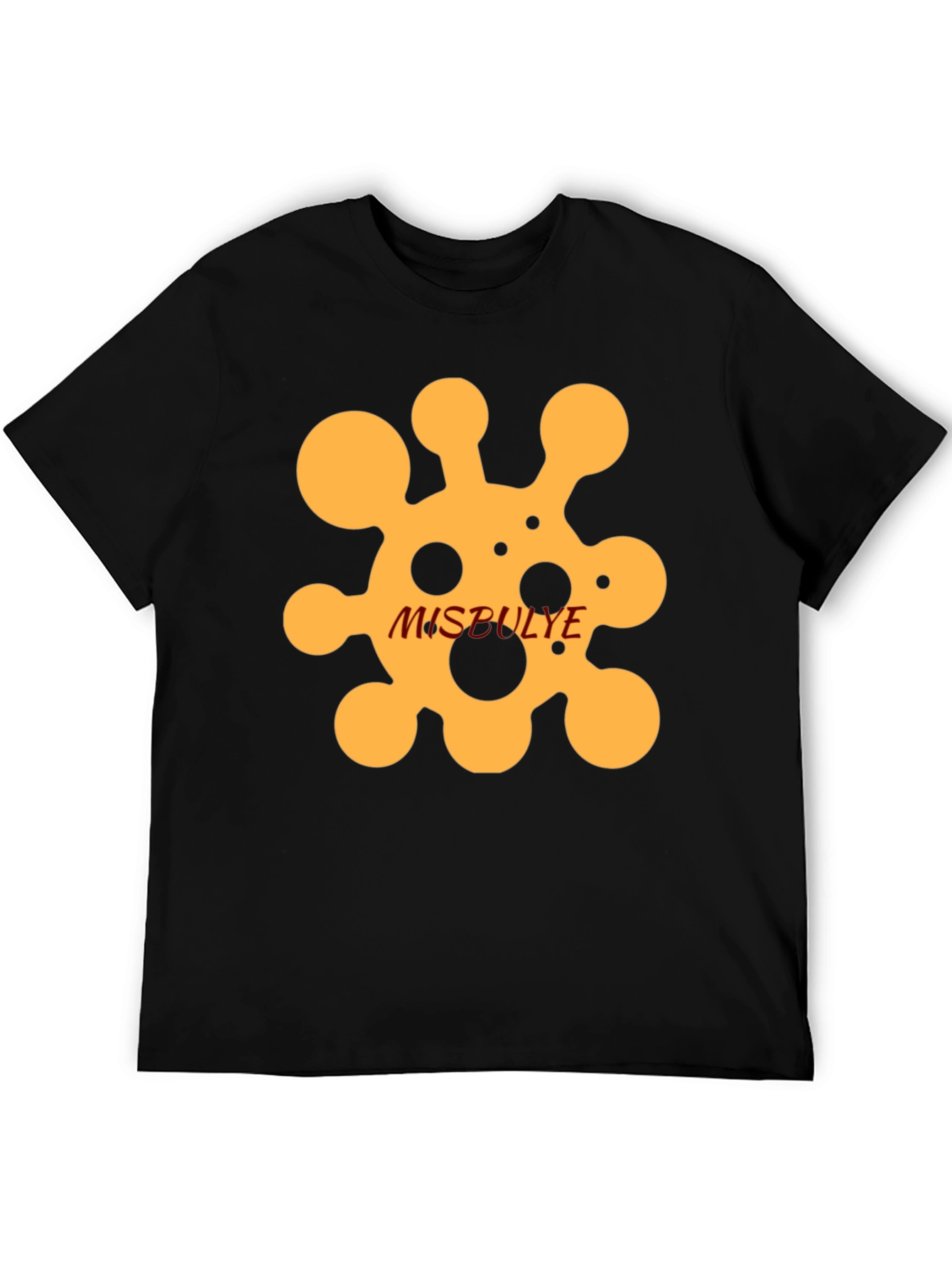 Black Abstract Graphic Print T-Shirt - Casual Comfort view 5