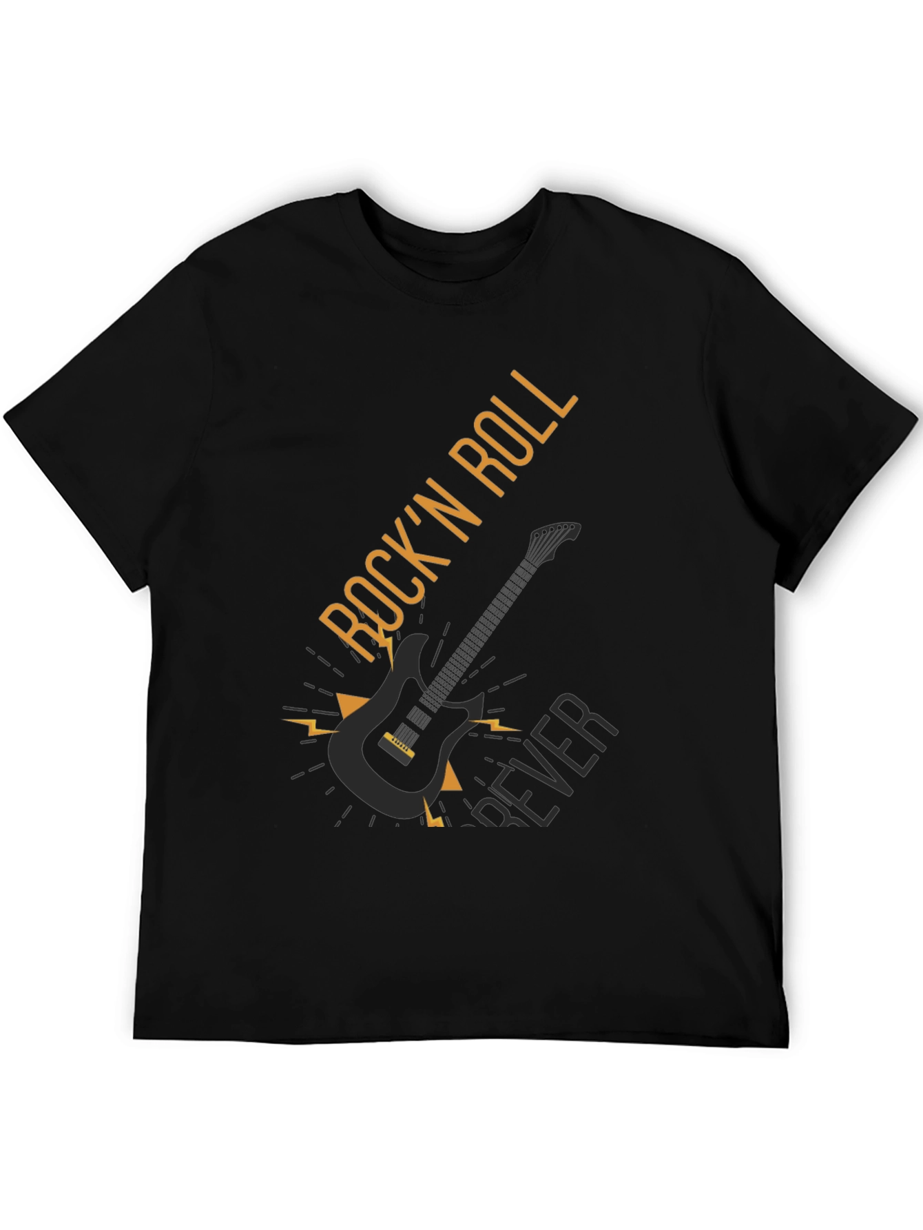 Black Rock 'n Roll Forever Black T-Shirt view 5
