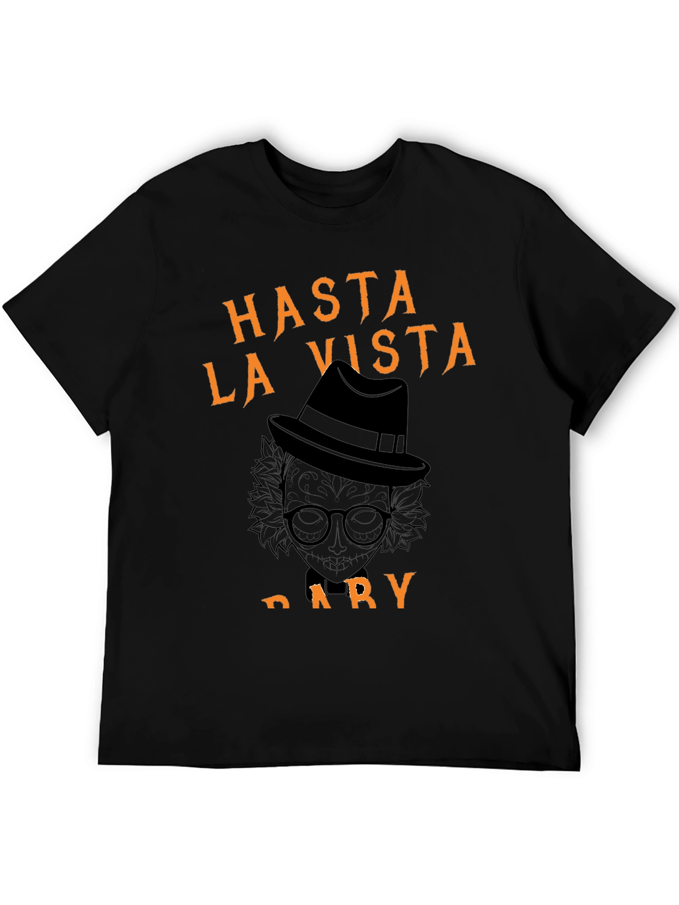 Black Hasta La Vista, Dary Halloween T-Shirt view 5