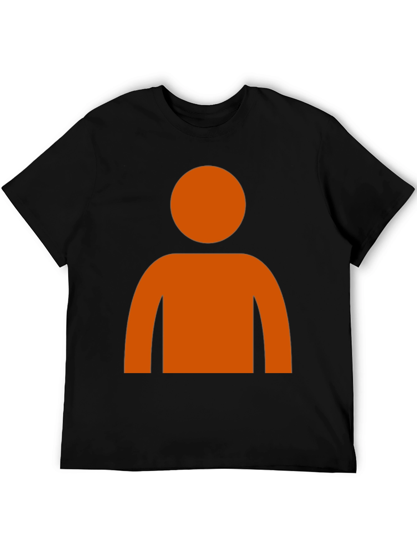 Black Orange Silhouette Graphic T-Shirt view 5