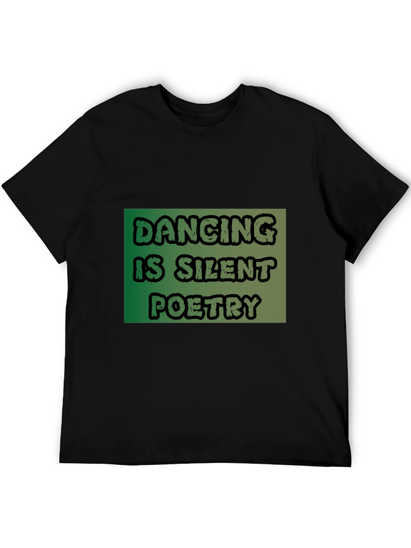 Black Dancing Is Silent Poetry Graphic Tee view 5