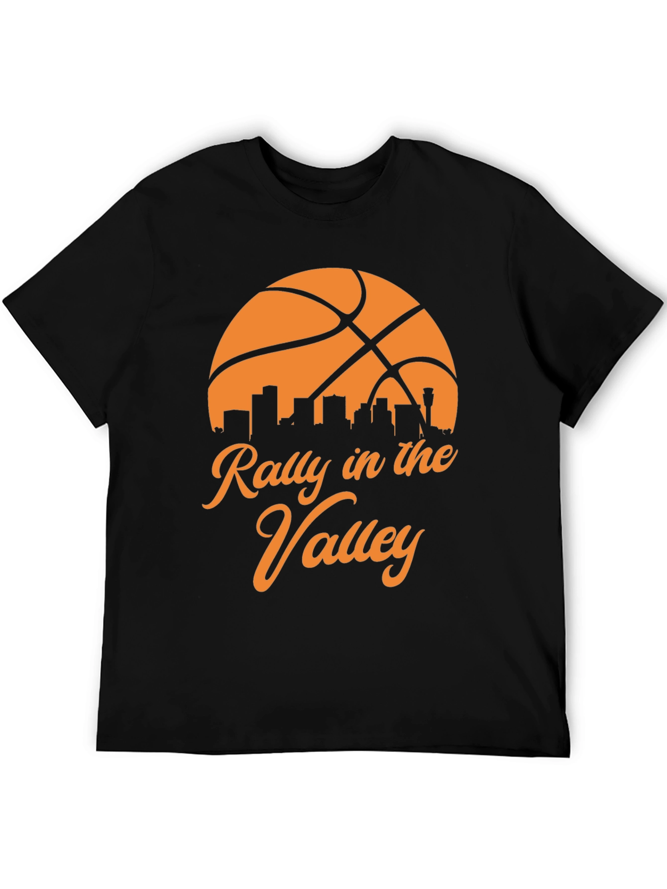 Black Rally in the Valley Basketball Graphic T-Shirt view 5