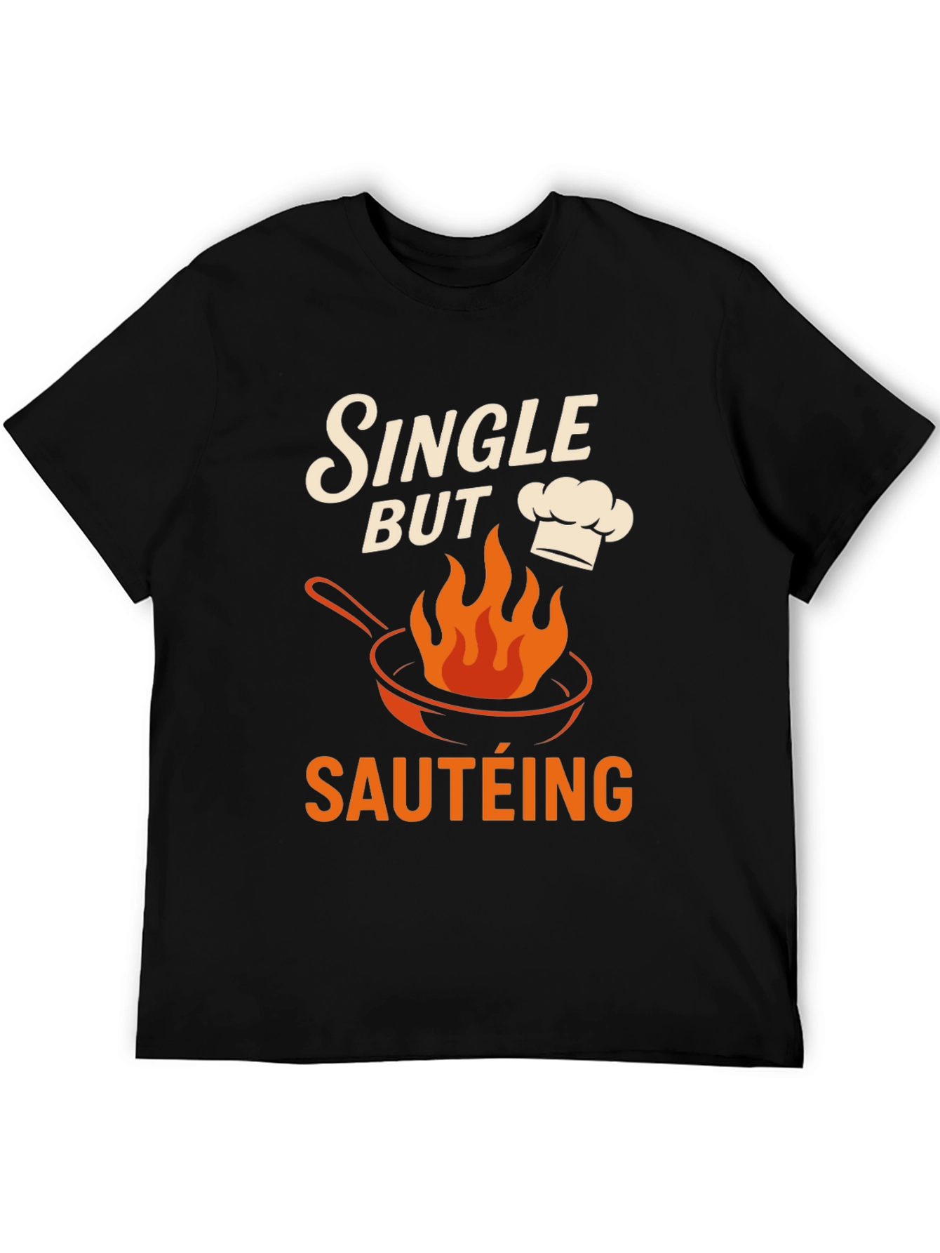 Black Single But Sautéing Funny Cook T-Shirt view 5