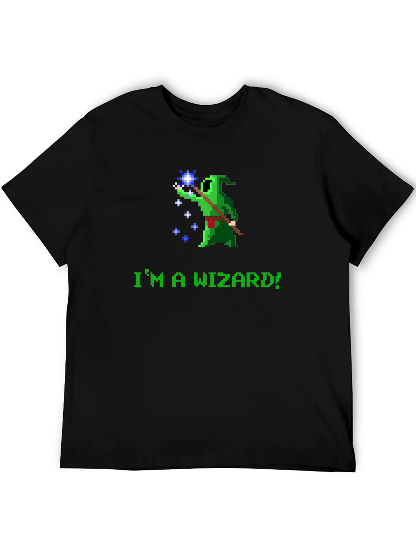 Black I'm a Wizard! Graphic Novelty Tee view 5