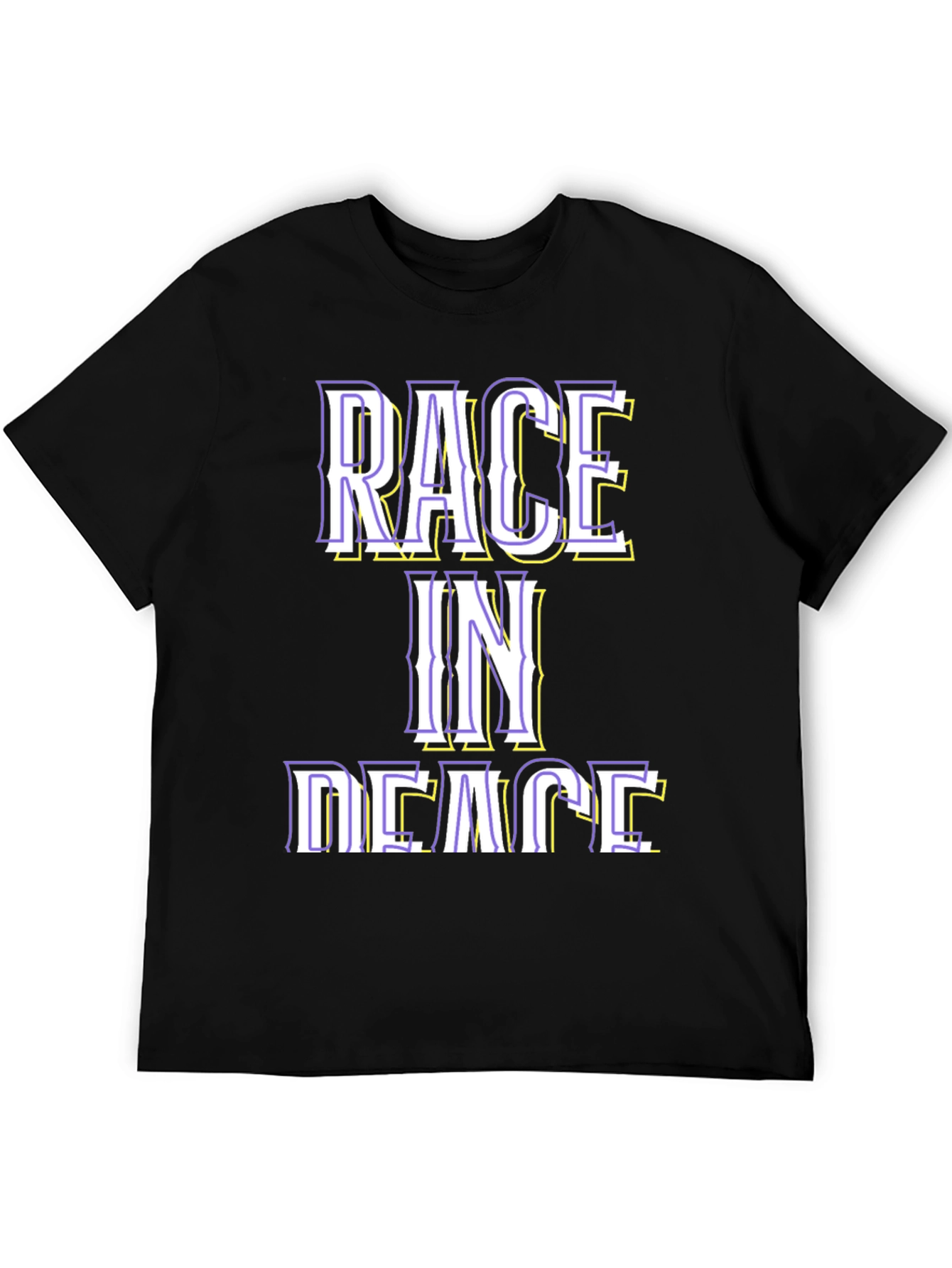 Black Race in Peace Graphic Tee view 5