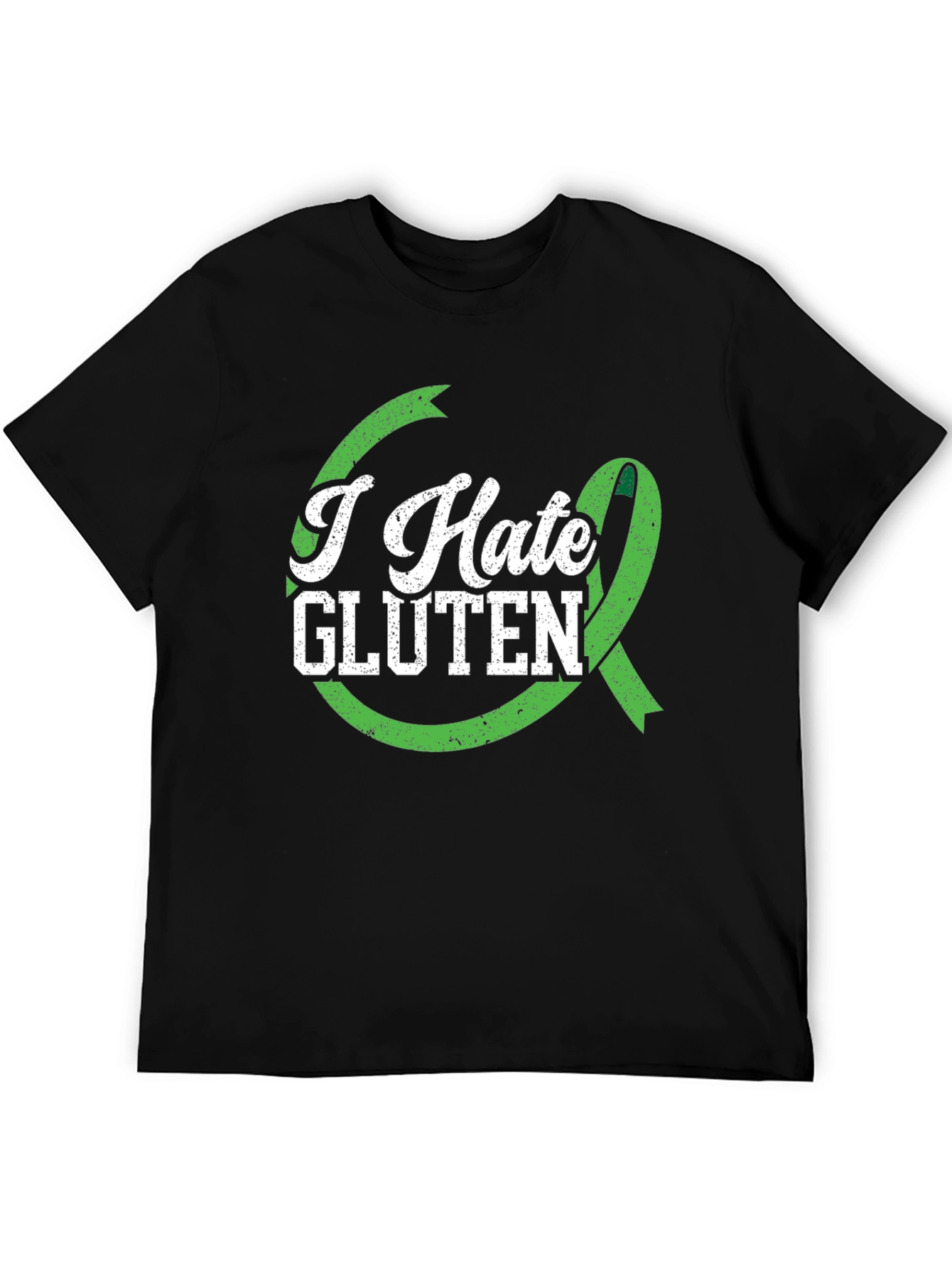 I Hate Gluten Awareness T-Shirt - Black - 5