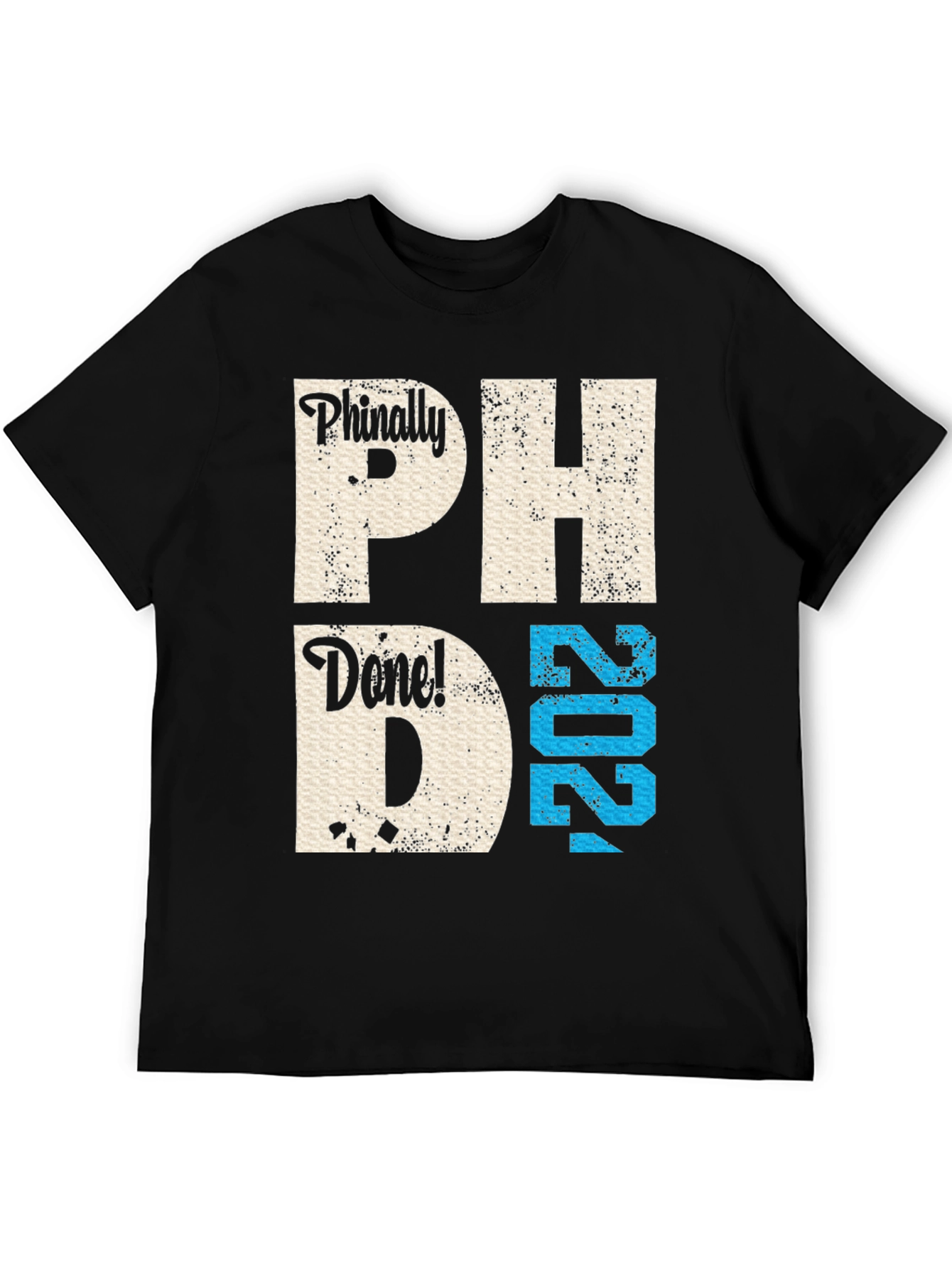 Black Phinally Done! PhD Graduate 2024 T-Shirt view 5