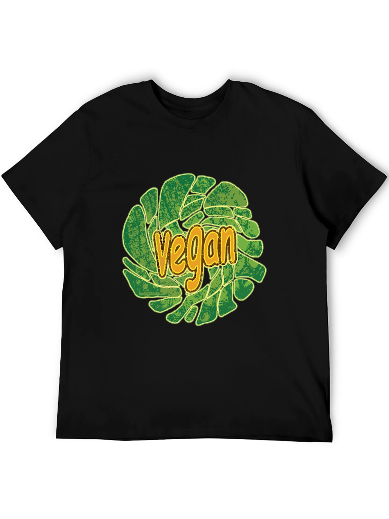 Black Vegan T-Shirt - Plant-Based Lifestyle Apparel view 5