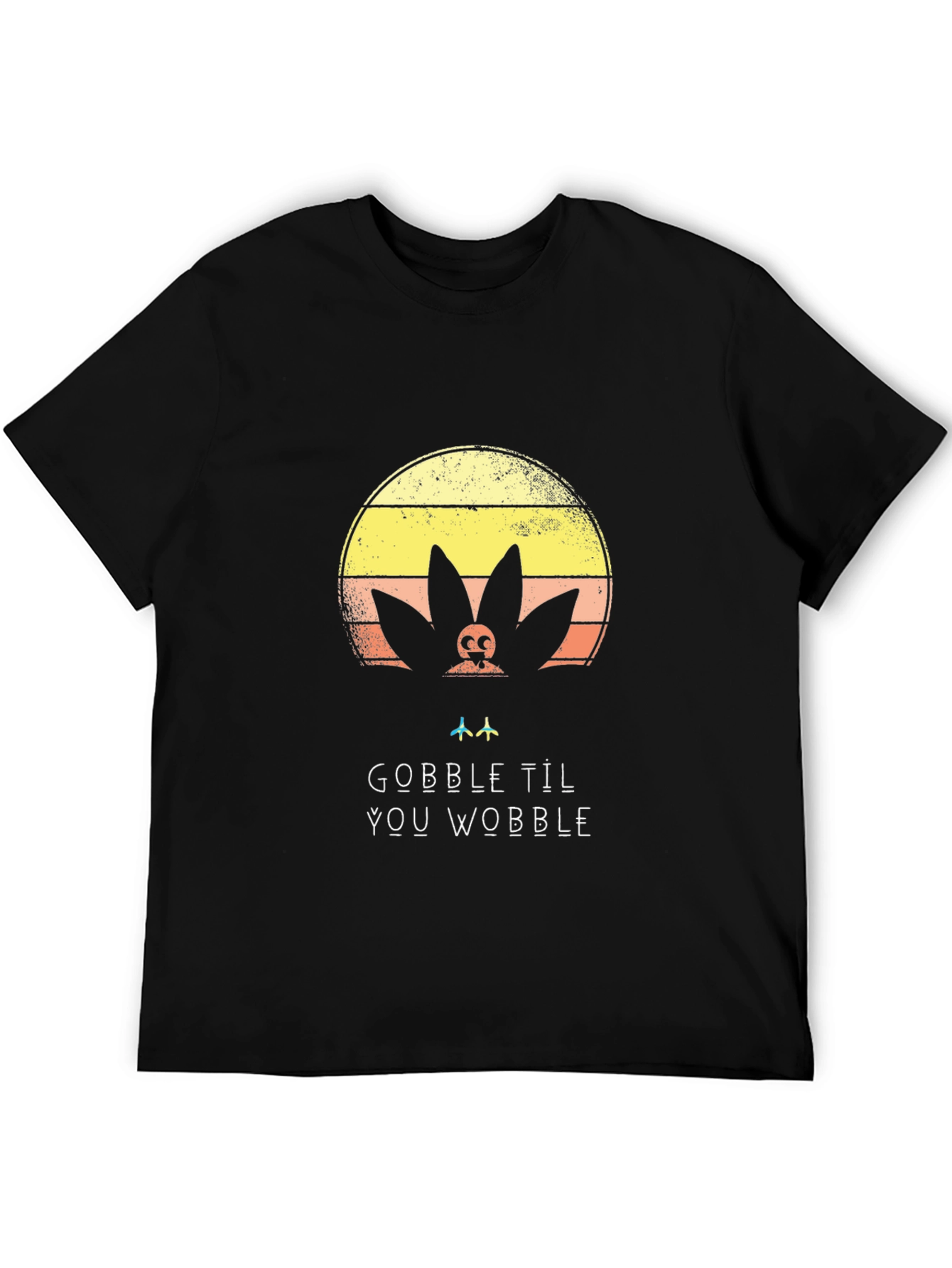 Black Gobble 'Til You Wobble Graphic Tee view 5