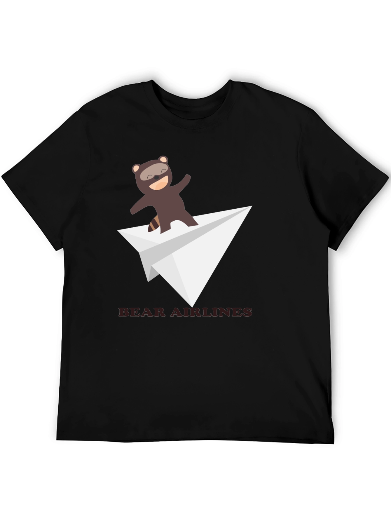 Black Bear Airlines Funny Graphic T-Shirt view 5