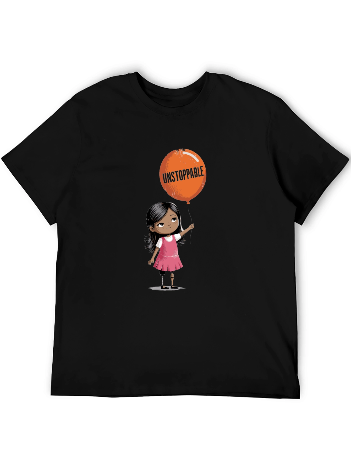 Black Unstoppable Girl Graphic Tee view 5