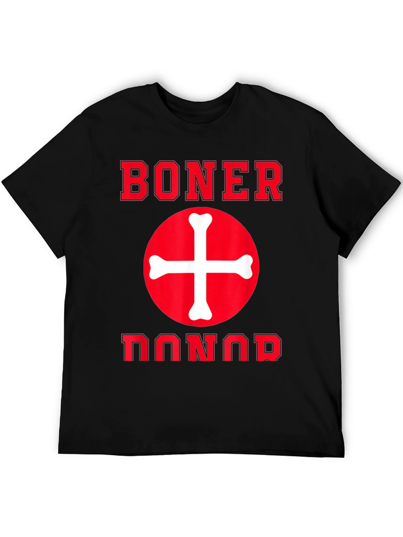 Black Humorous "Boner Donor" T-Shirt - Funny Graphic Tee view 5