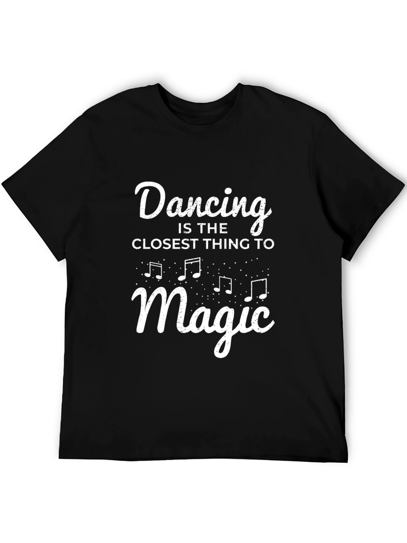 Black Dancing Is Magic Graphic Tee - Unisex view 5