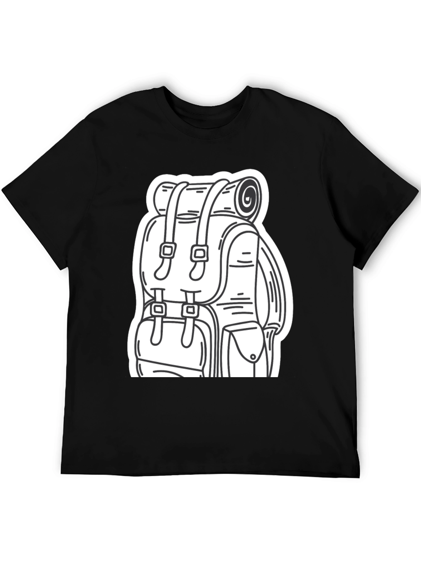 Black Backpack Graphic Tee - Adventure Ready view 5