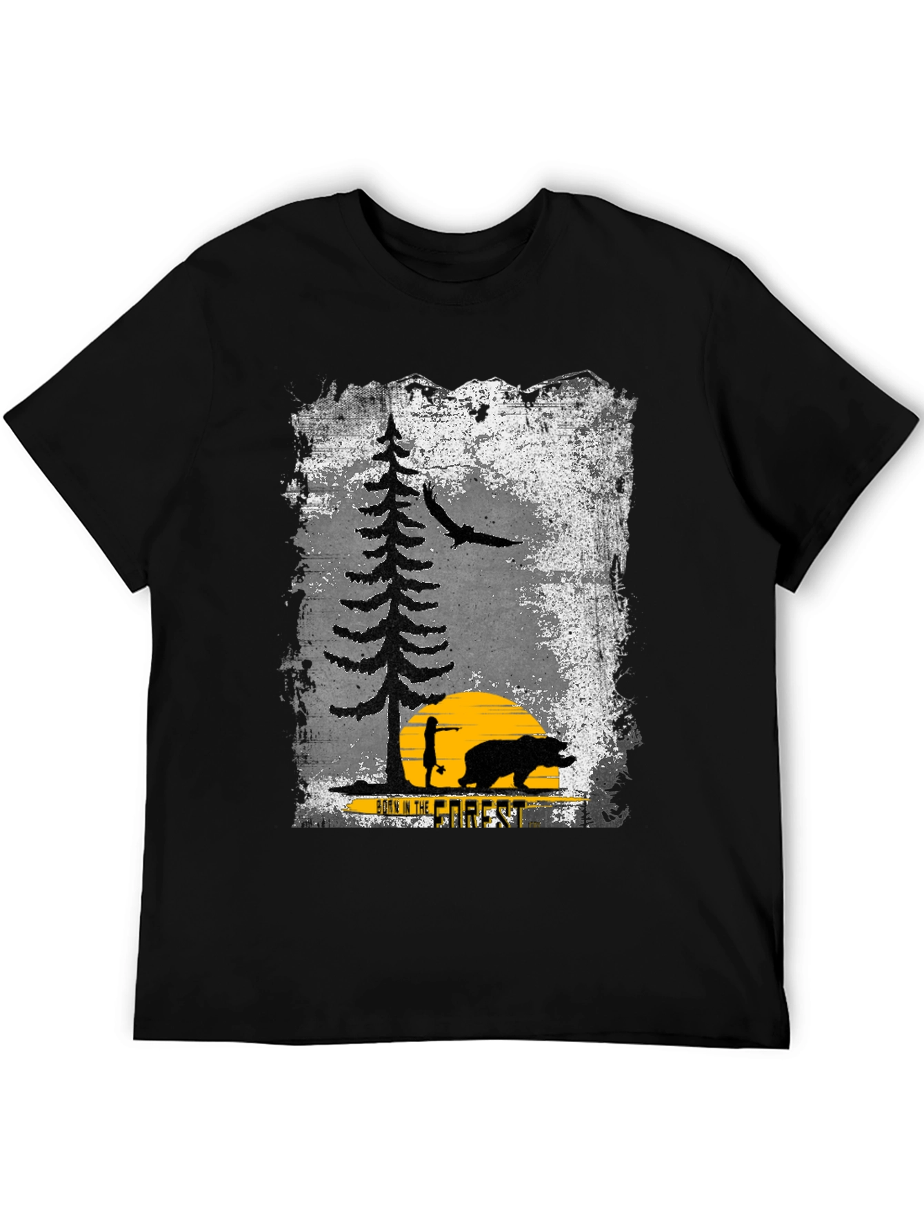 Black Born in the Forest Graphic Tee view 5