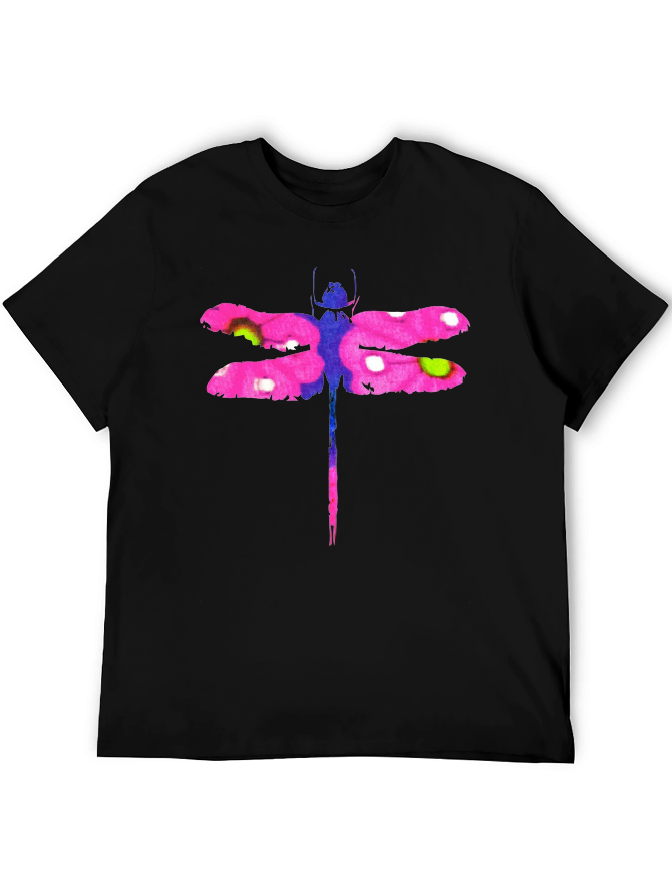 Black Dragonfly Graphic Tee - Stylish Men's Black T-Shirt view 5