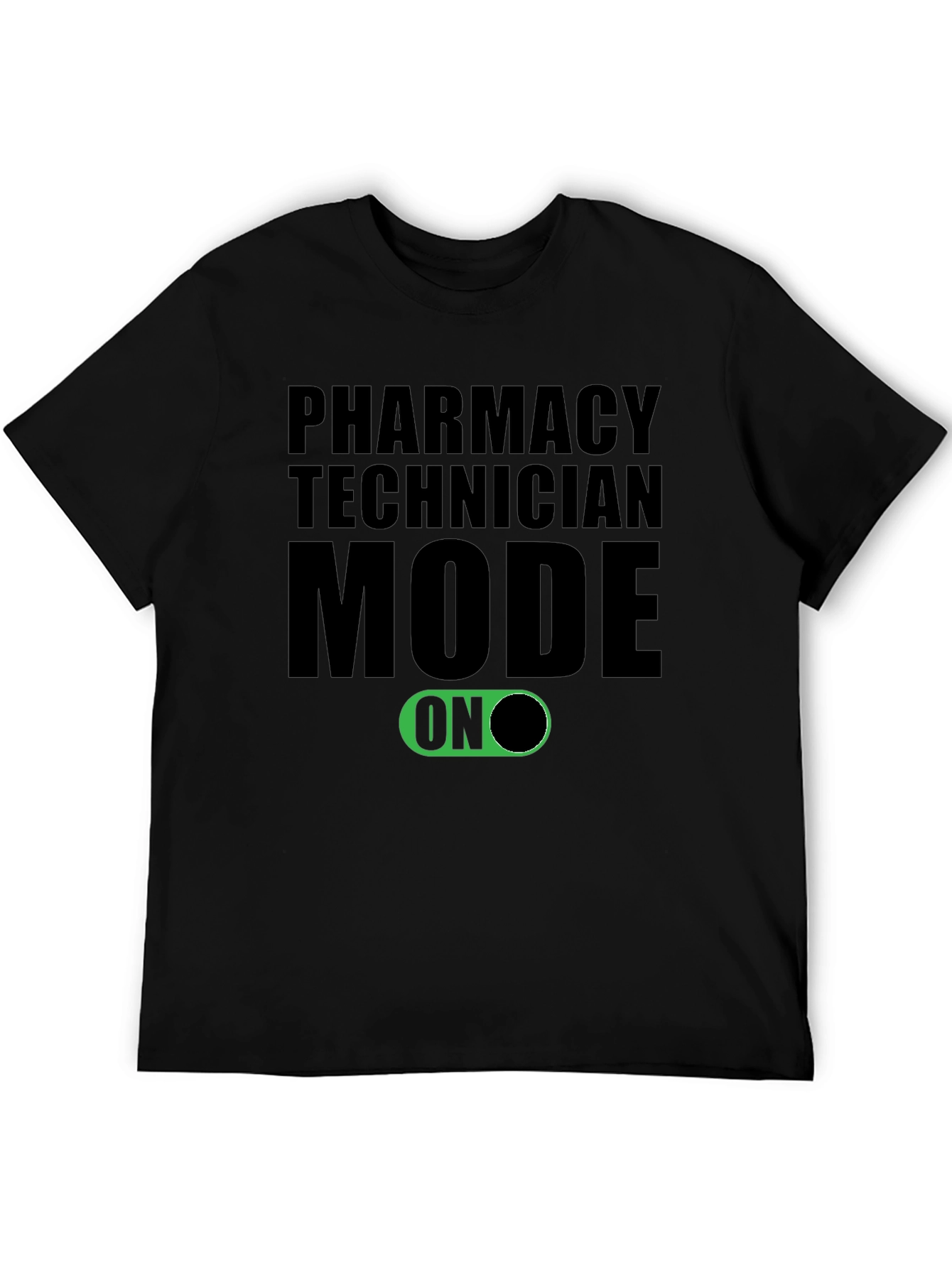Black Pharmacy Technician Mode ON T-Shirt view 5
