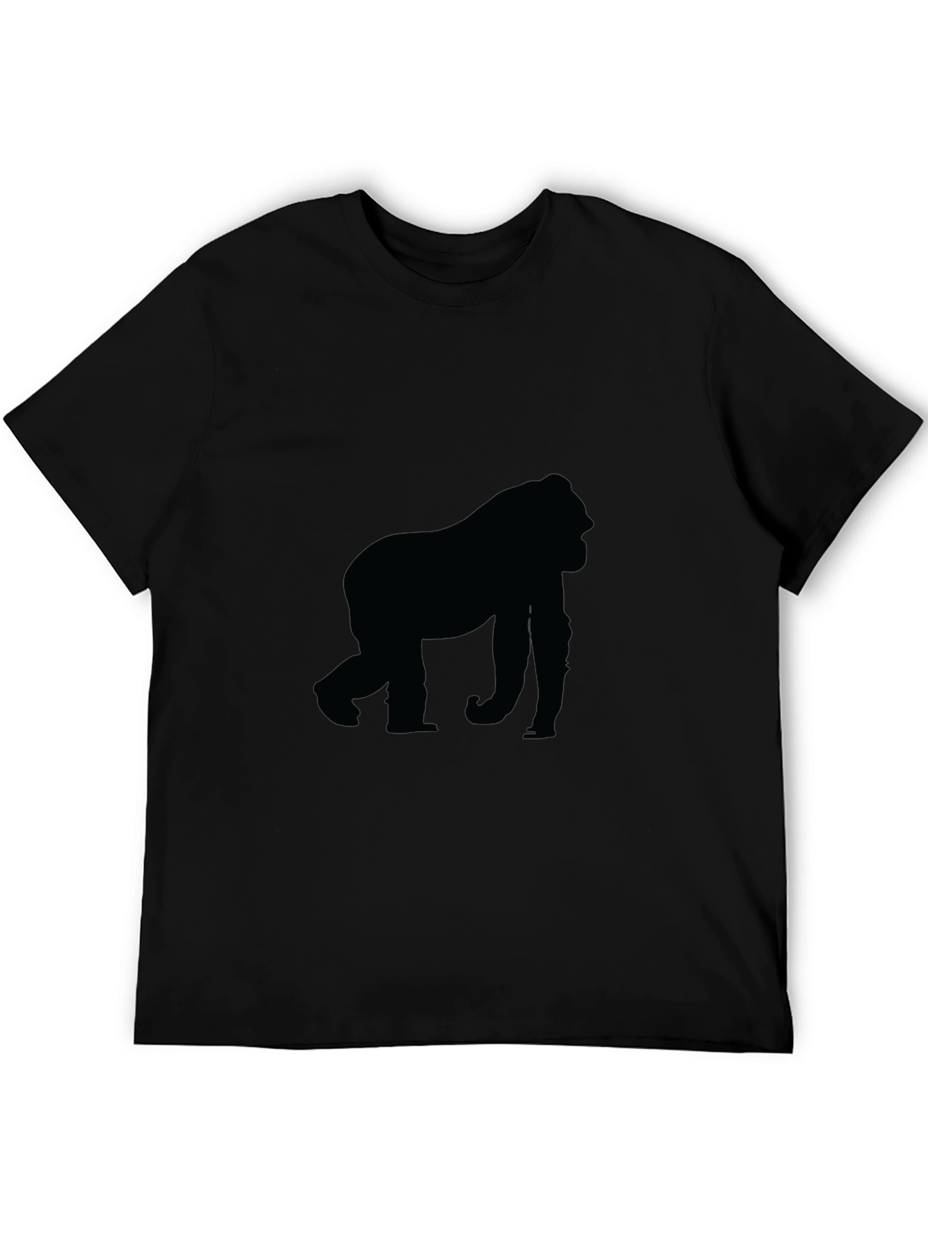 Black Black Gorilla Silhouette T-Shirt view 5