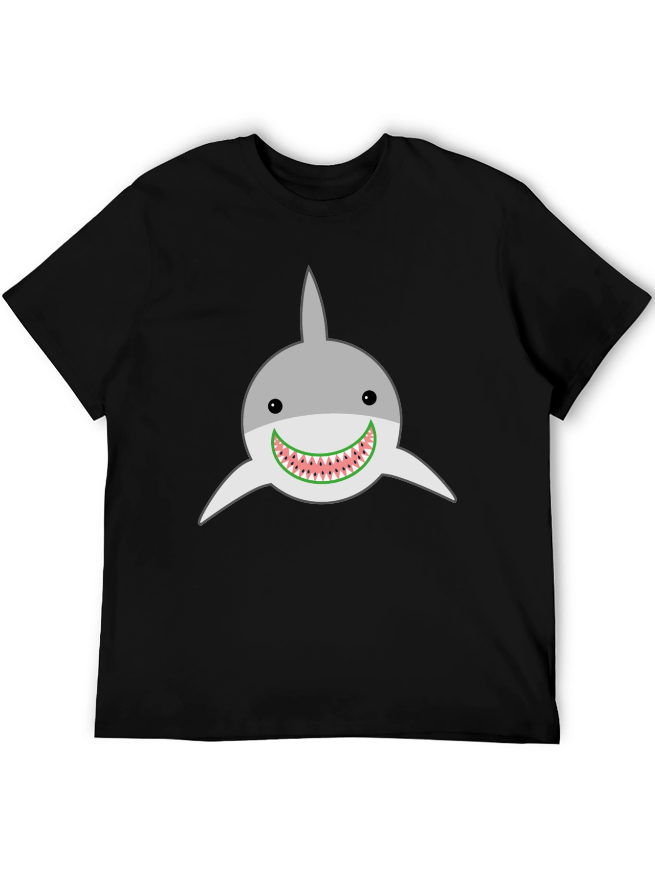 Black Shark Watermelon Funny Graphic Tee view 5