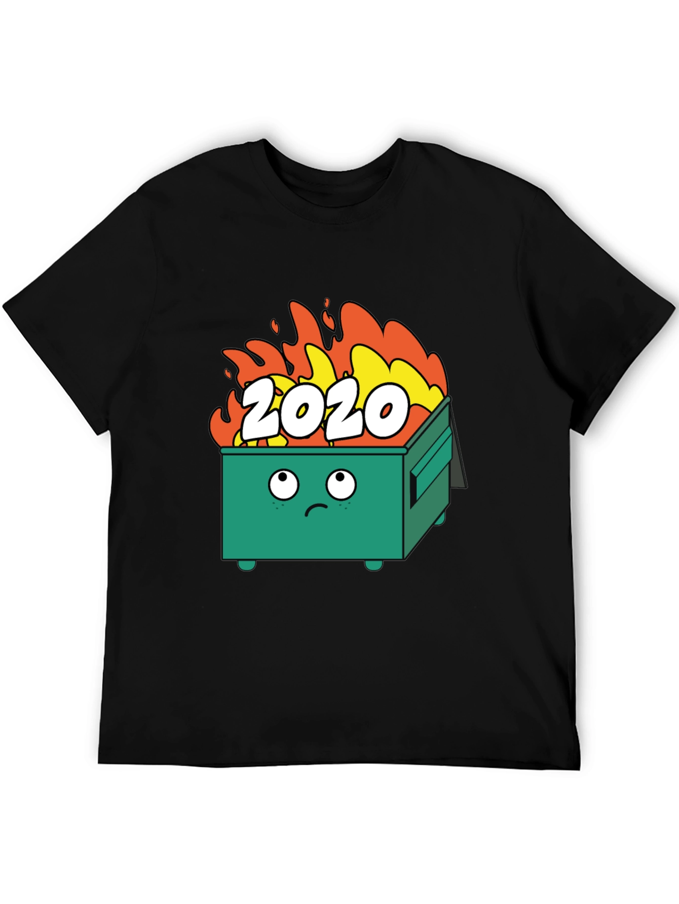 Black 2020 Dumpster Fire T-Shirt - Funny Graphic Tee view 5