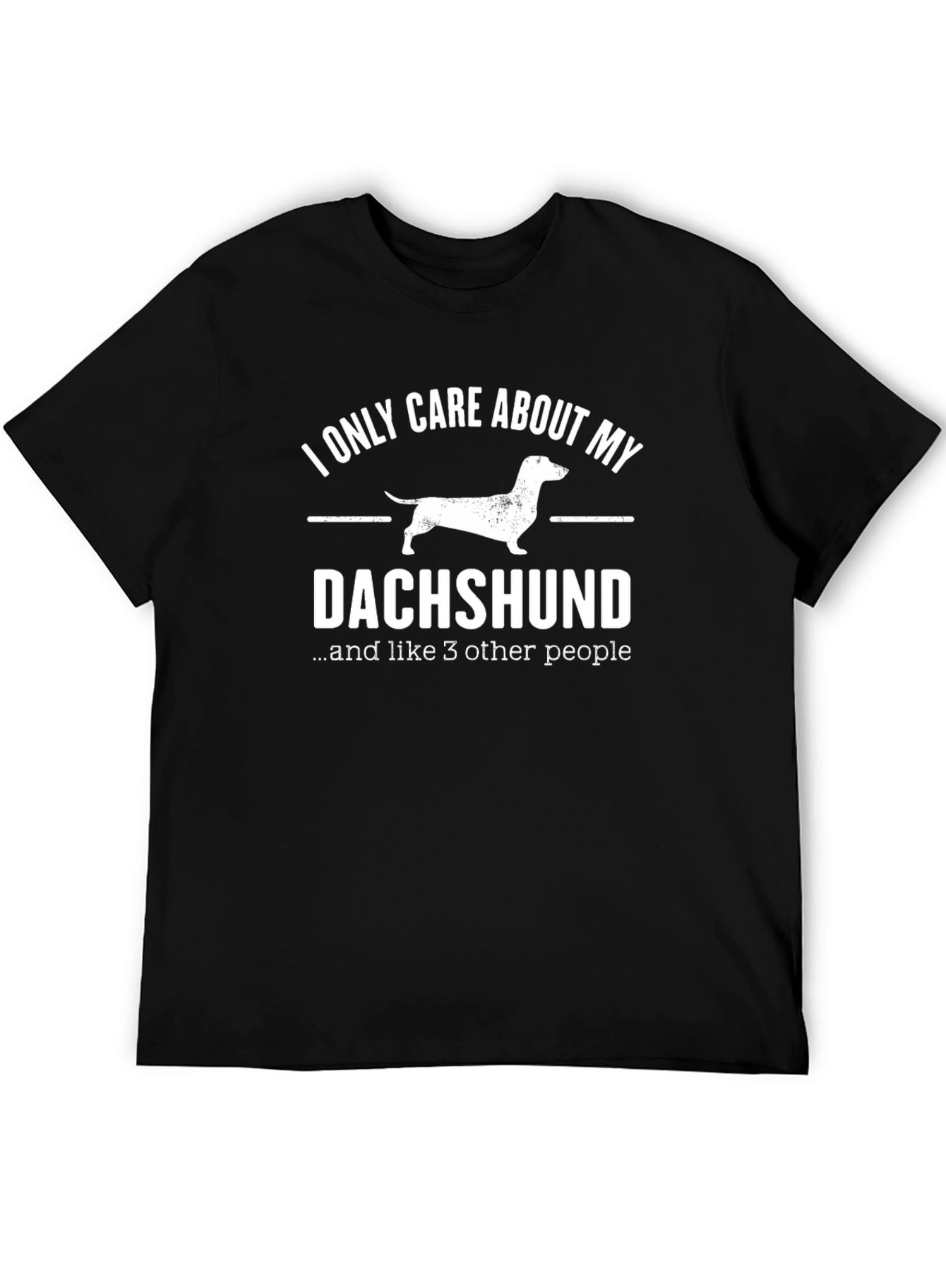 Dachshund Lover T-Shirt - I Only Care About My Dachshund - 5