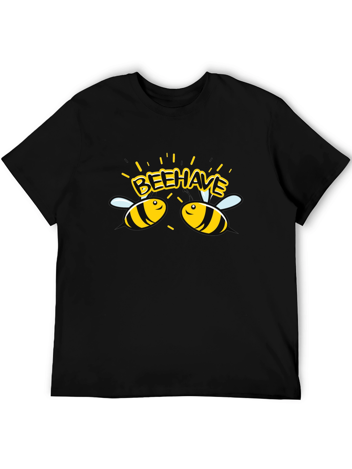 Black Beehave Black Graphic Tee view 5