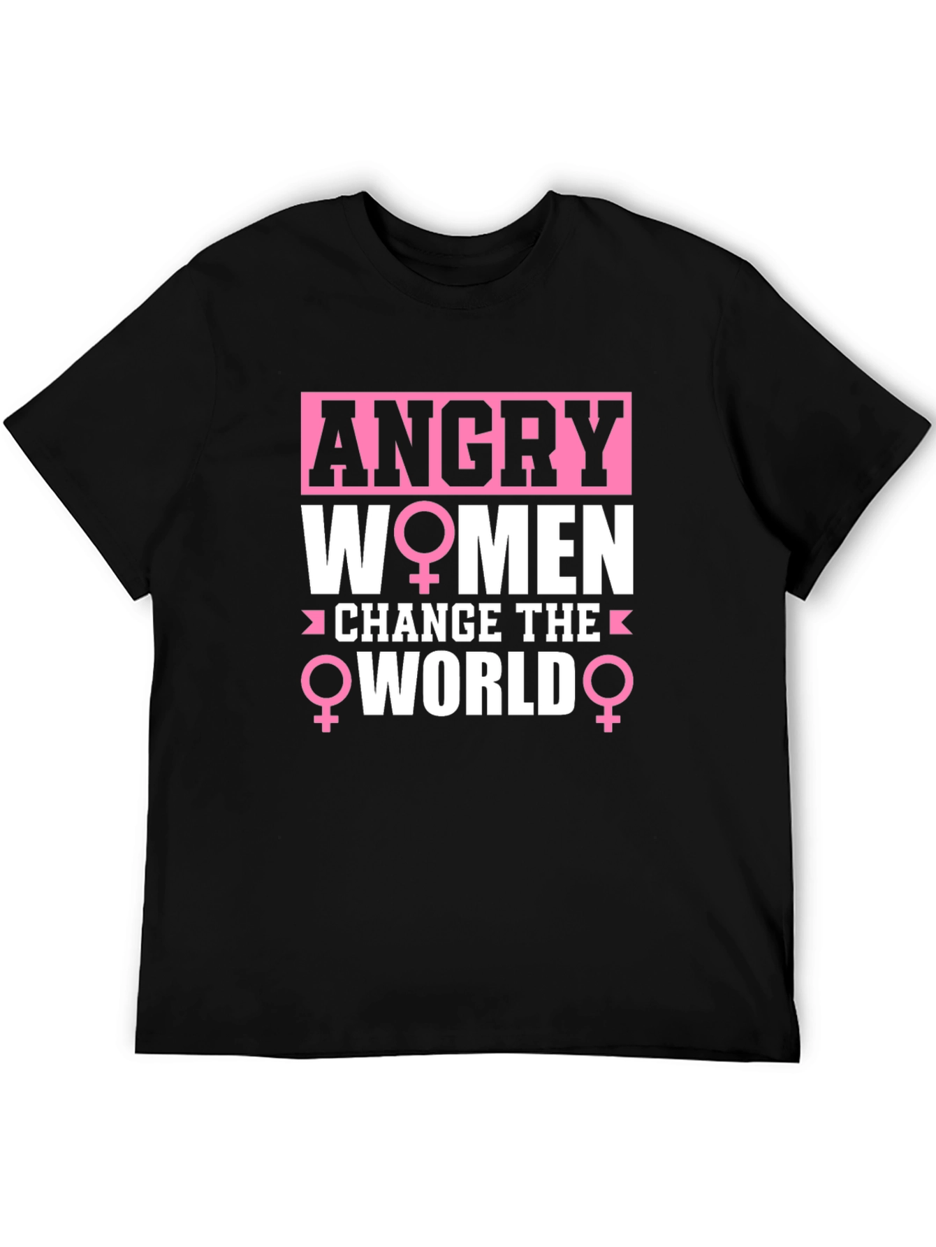 Black Angry Women Change the World Graphic Tee view 5