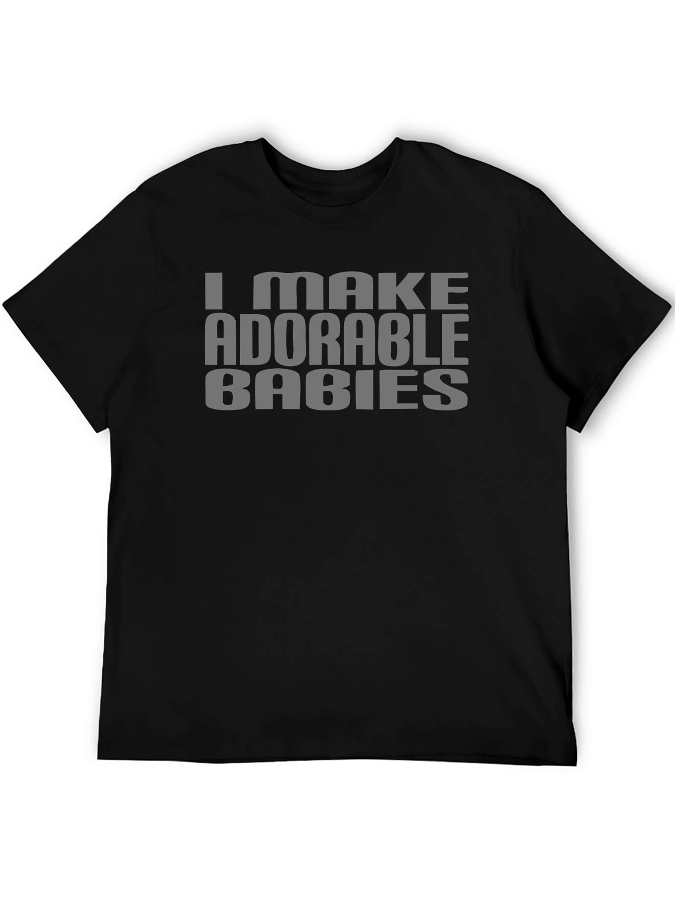Black I Make Adorable Babies Graphic Tee view 5