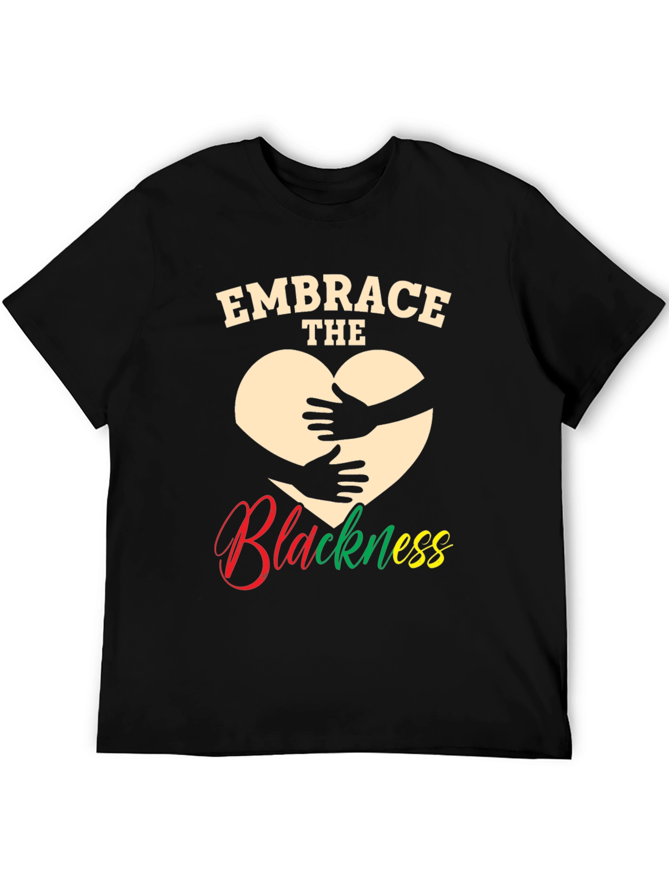 Black Embrace the Blackness Graphic T-Shirt view 5