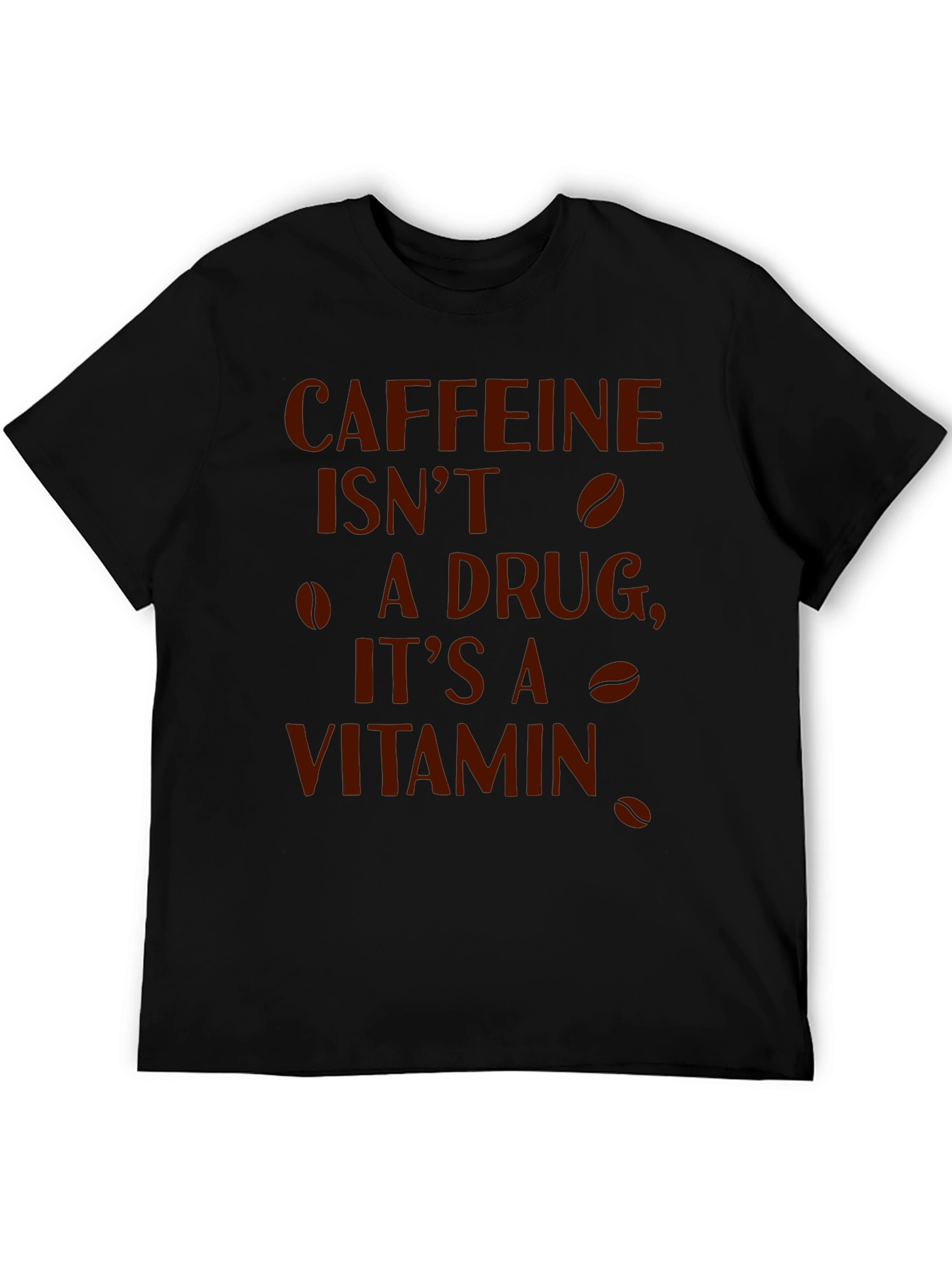 Black Caffeine is My Vitamin Funny Graphic Tee view 5