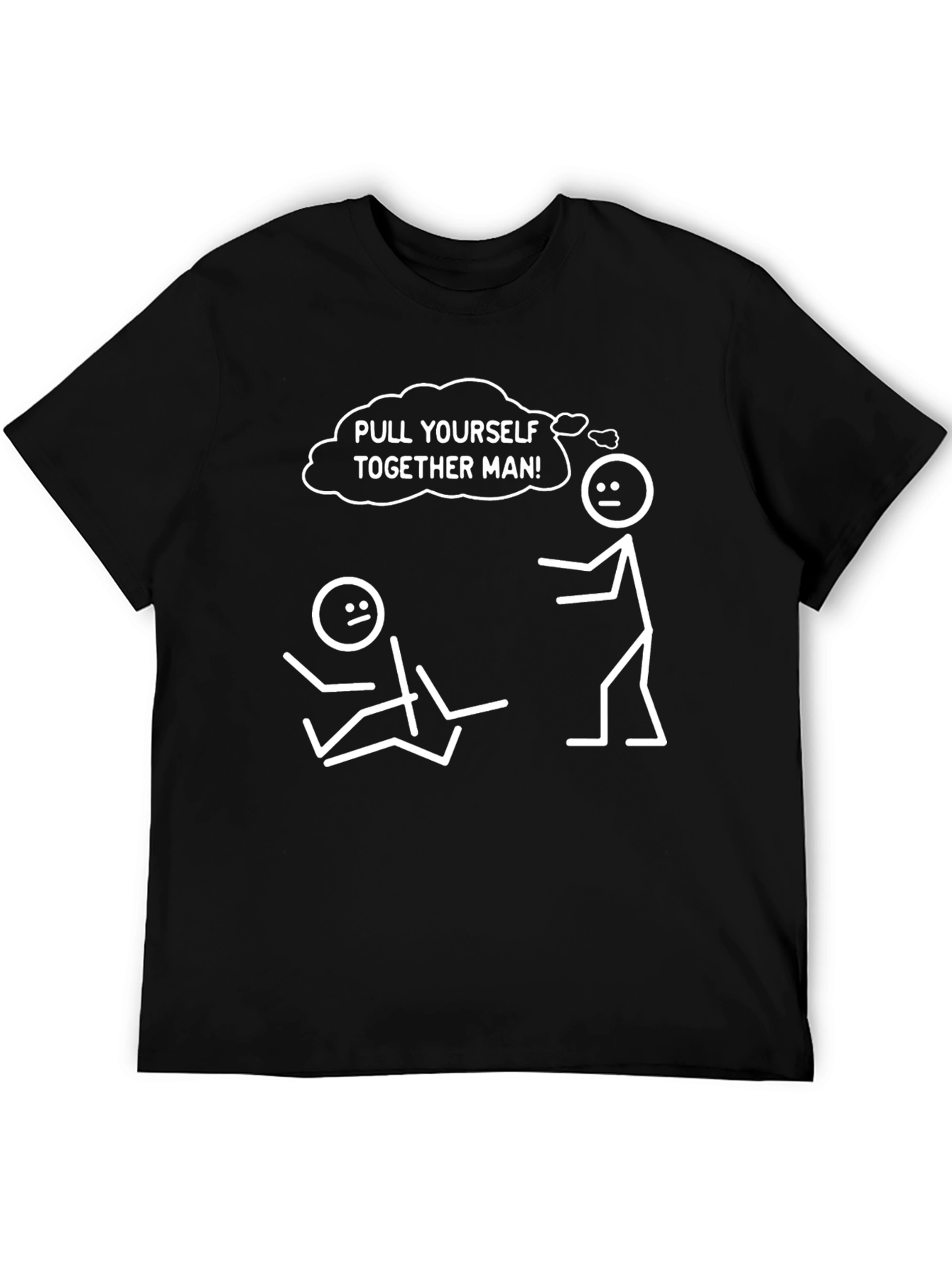 Black Pull Yourself Together Graphic Tee view 5