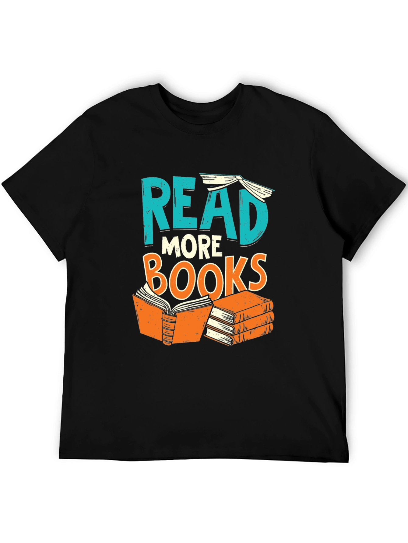 Black Read More Books Graphic T-Shirt view 5