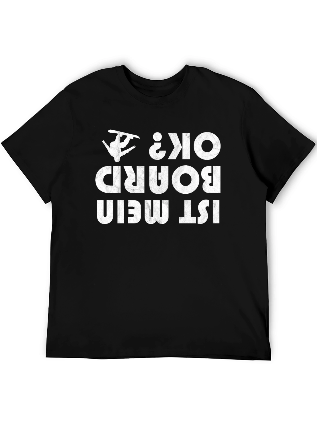 Black Funny Snowboarding T-Shirt - Ist Mein Board Ok? view 5