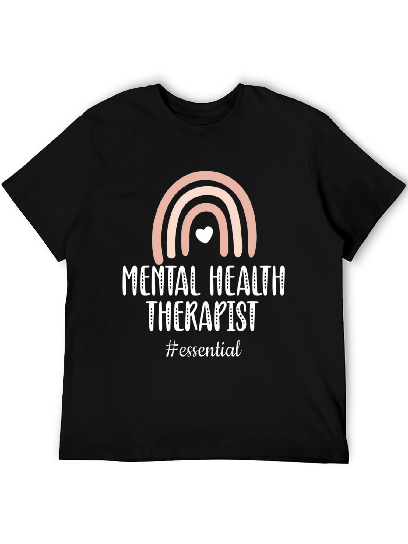 Black Mental Health Therapist Essential T-Shirt view 5