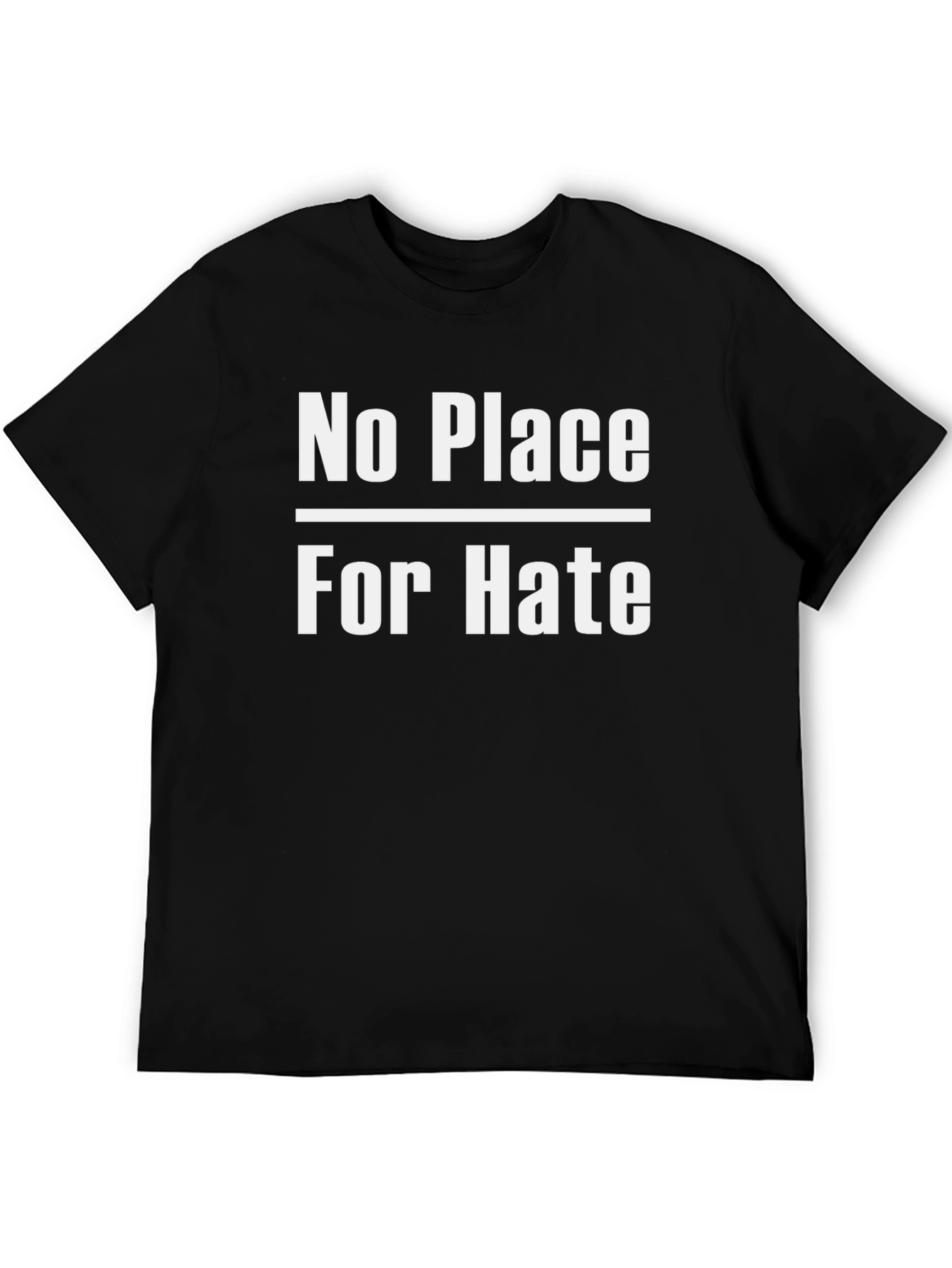 Black No Place For Hate T-Shirt - Graphic Tee view 5