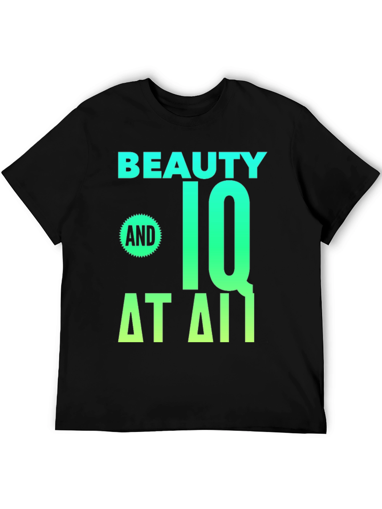 Black Beauty and IQ T-Shirt - Novelty Graphic Tee view 5
