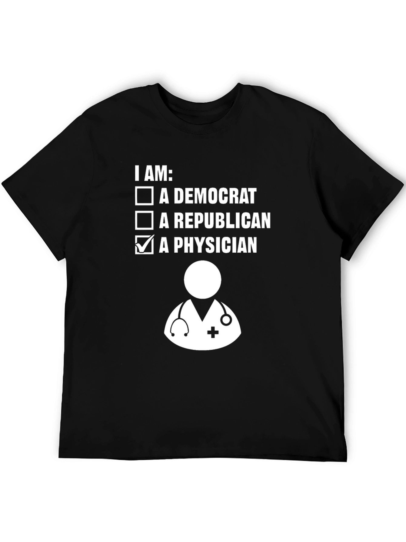 Black Physician Choice T-Shirt - Political Humor view 5