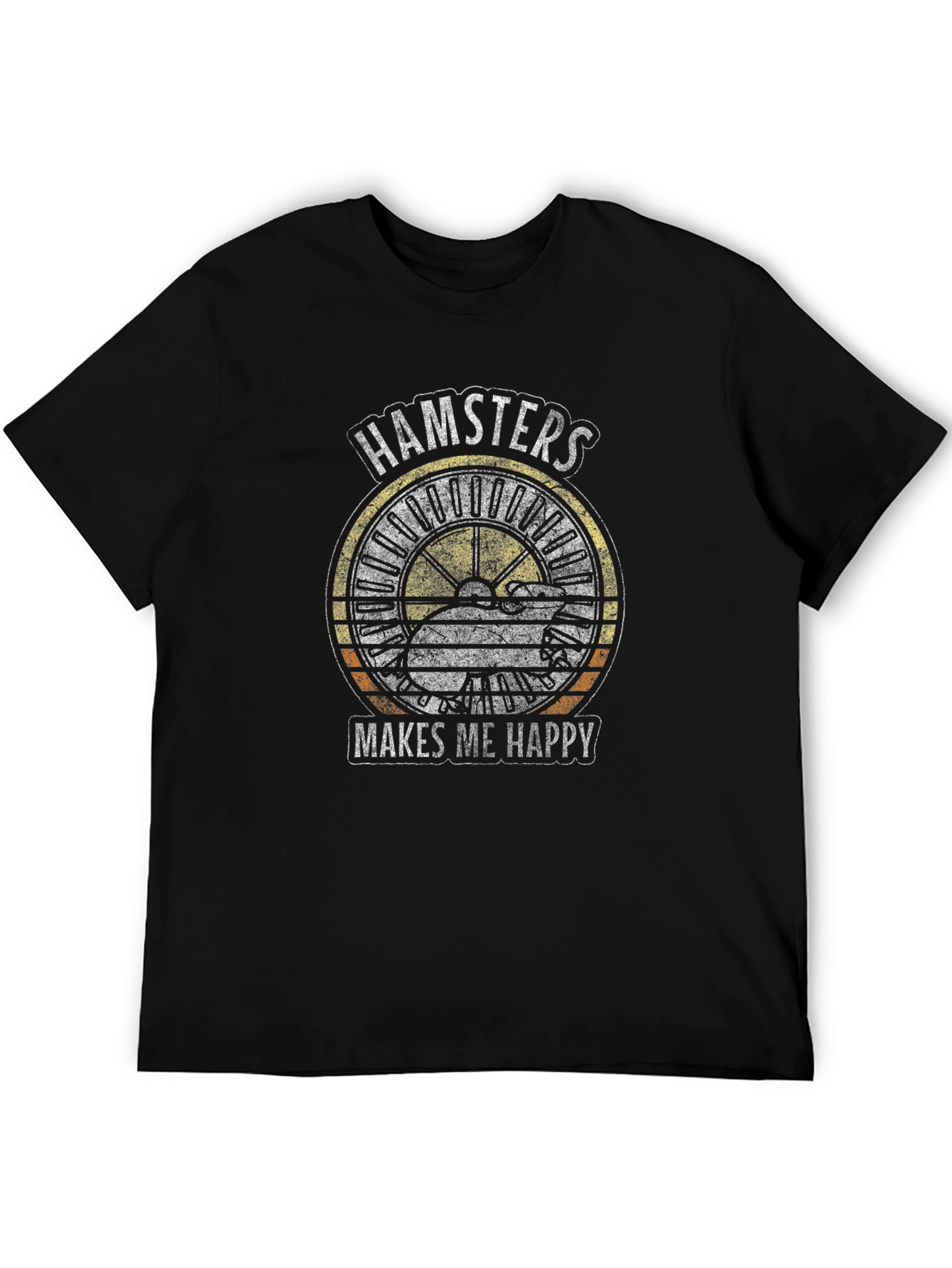 Black Hamsters Make Me Happy T-Shirt view 5