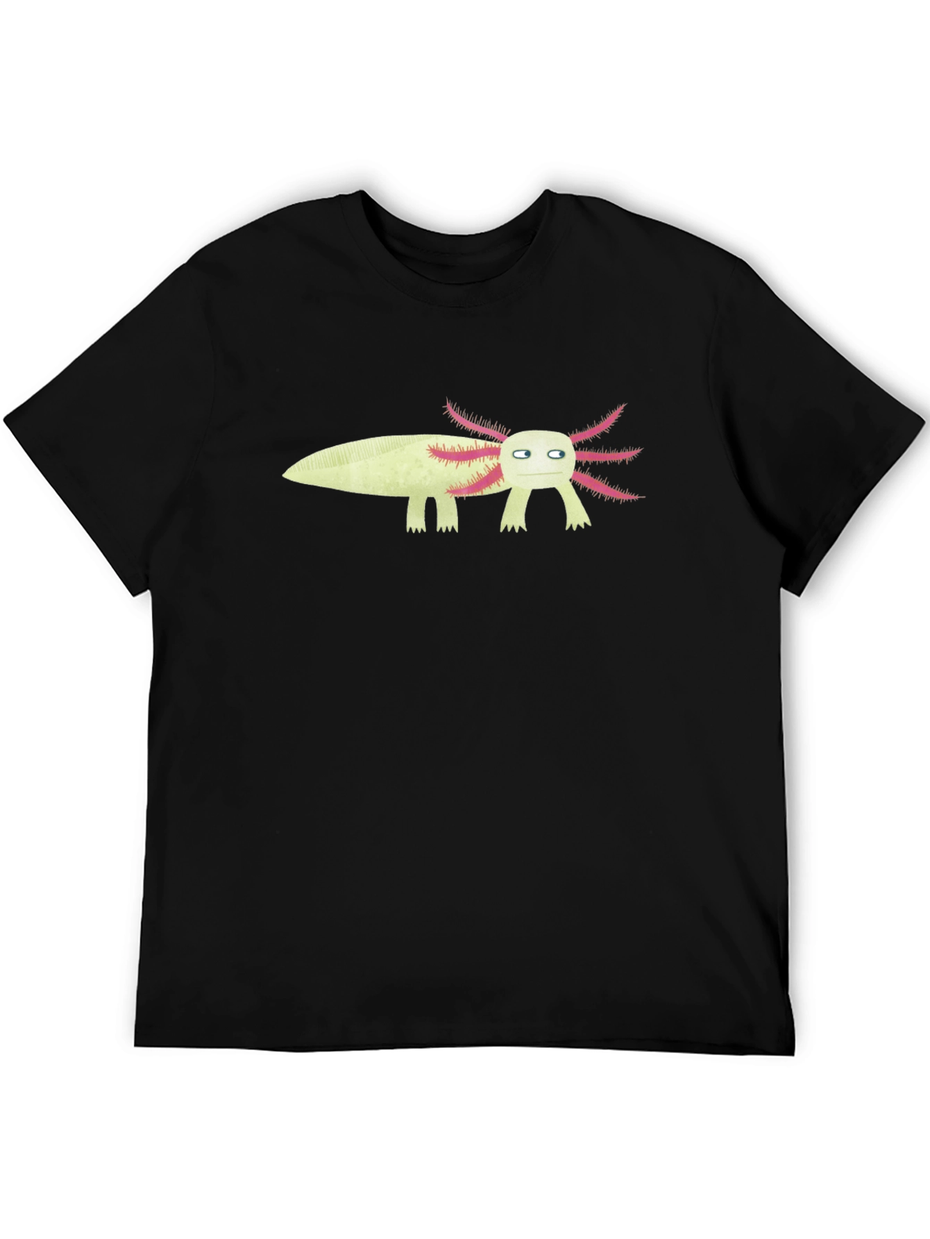Black Axolotl Graphic T-Shirt - Funny Creature Tee view 5