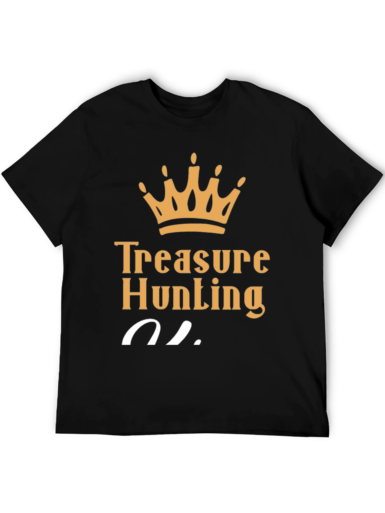 Black Treasure Hunting King T-Shirt - Black view 5