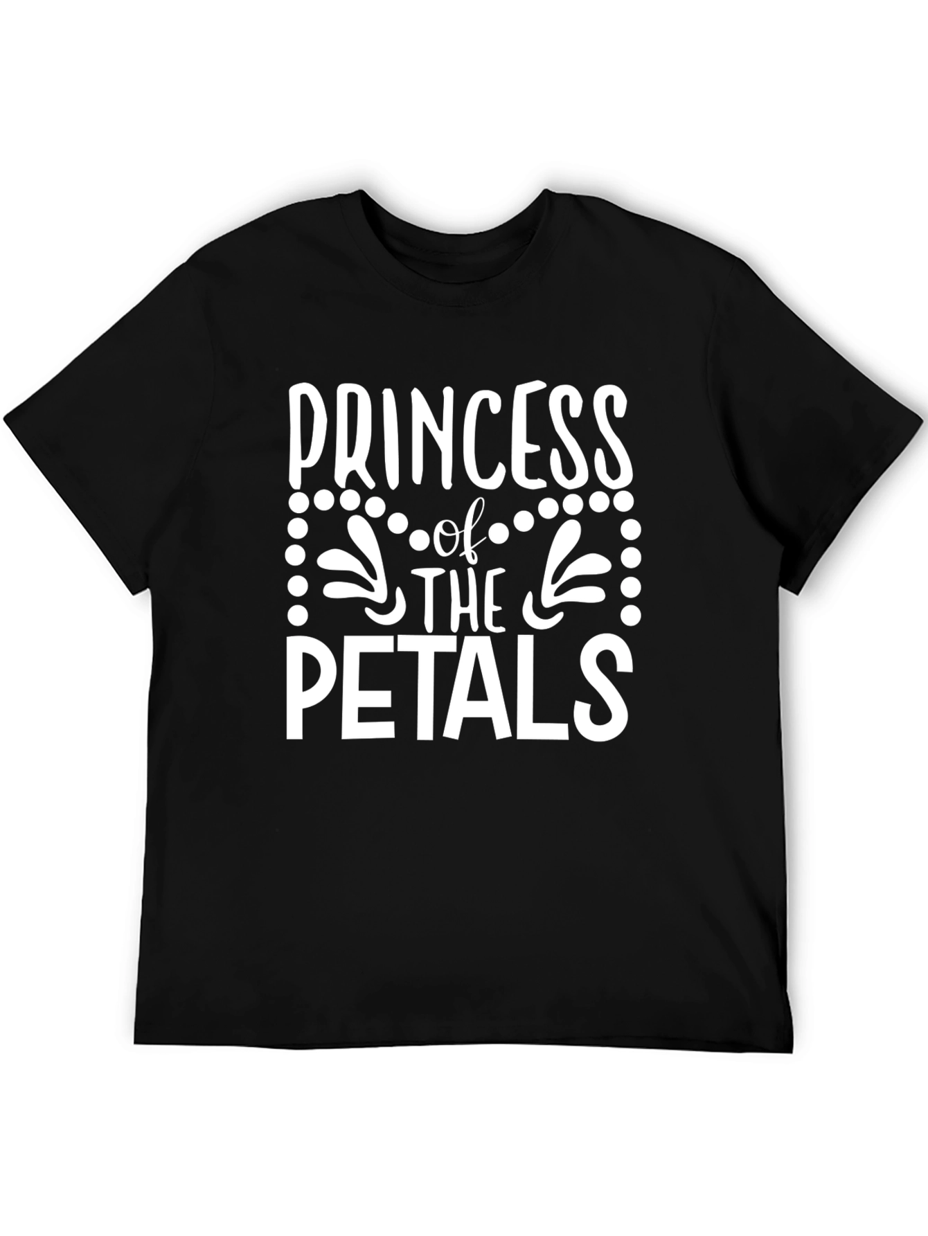Black Princess of the Petals Black T-Shirt view 5