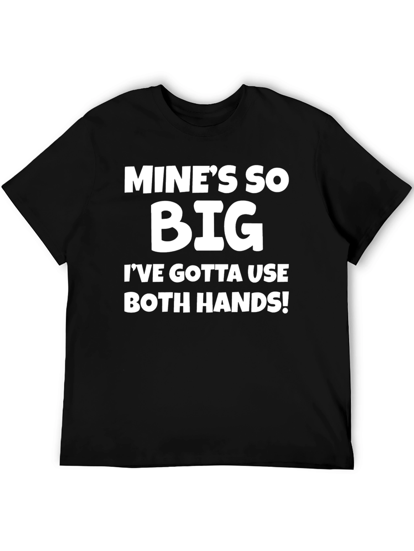 Black Funny Mine's So Big T-Shirt view 5