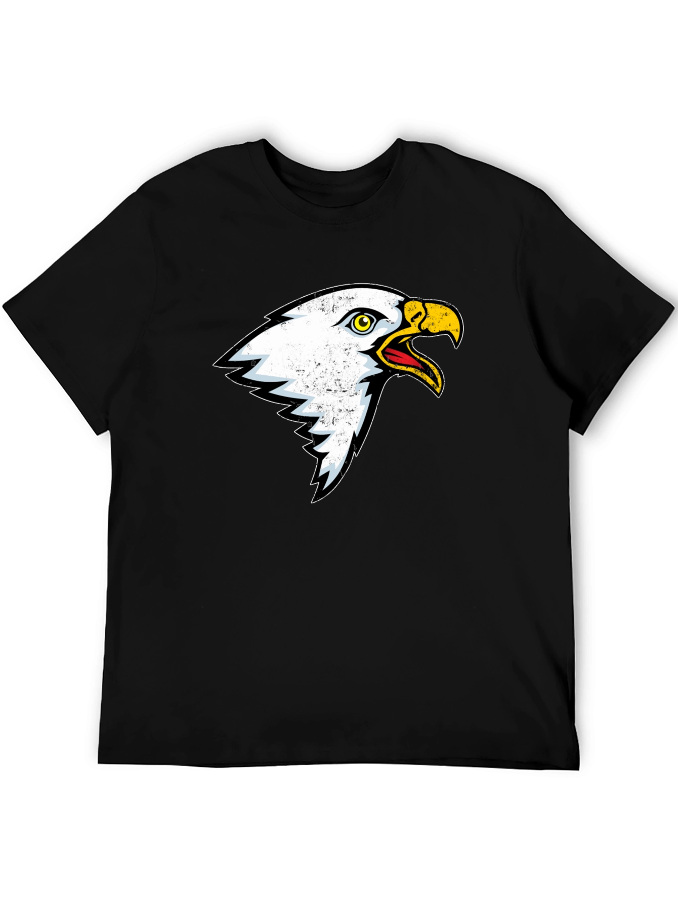 Black Bold Eagle Graphic T-Shirt - Black view 5