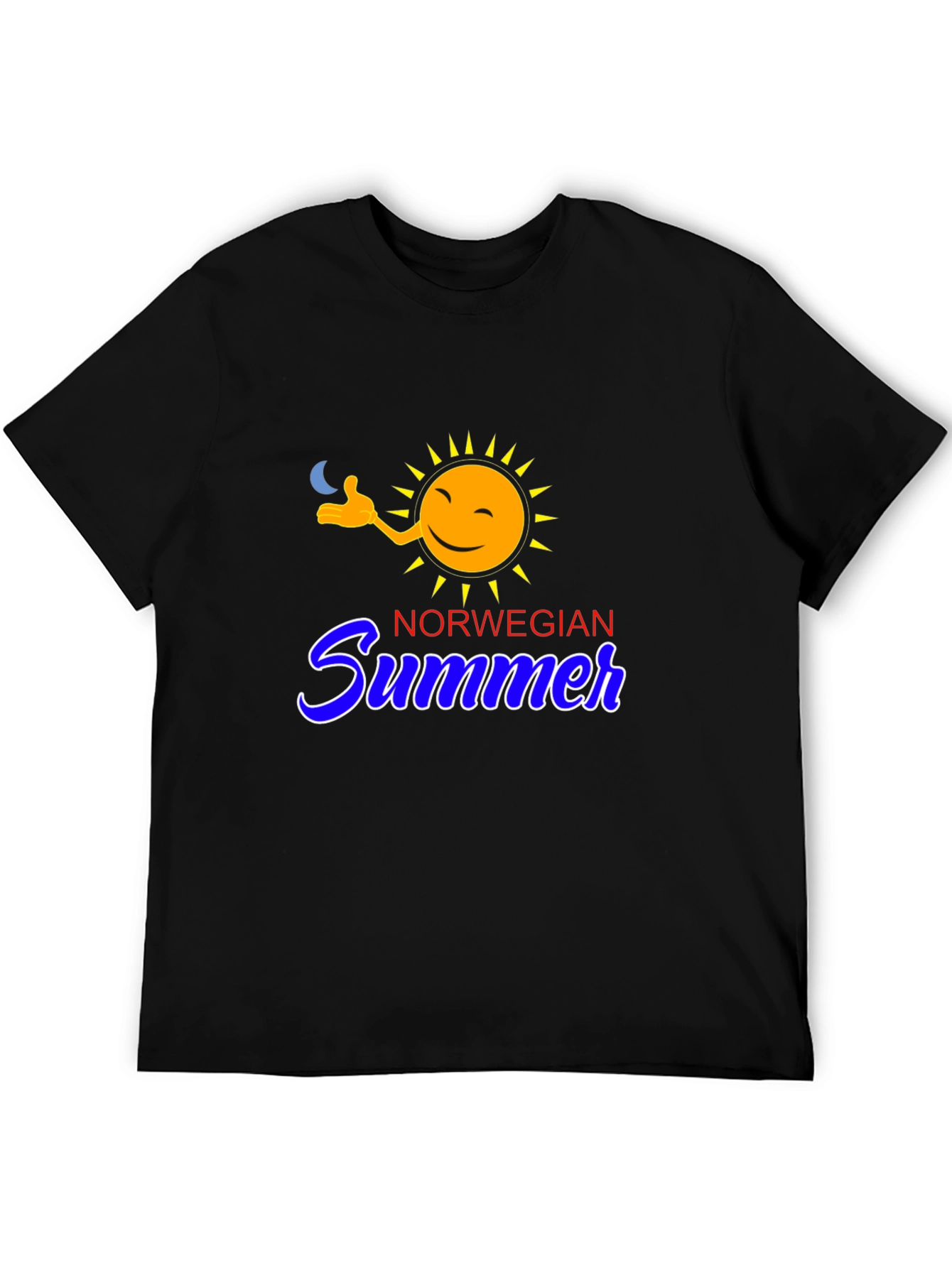 Black Norwegian Summer T-Shirt - Black Tee view 5