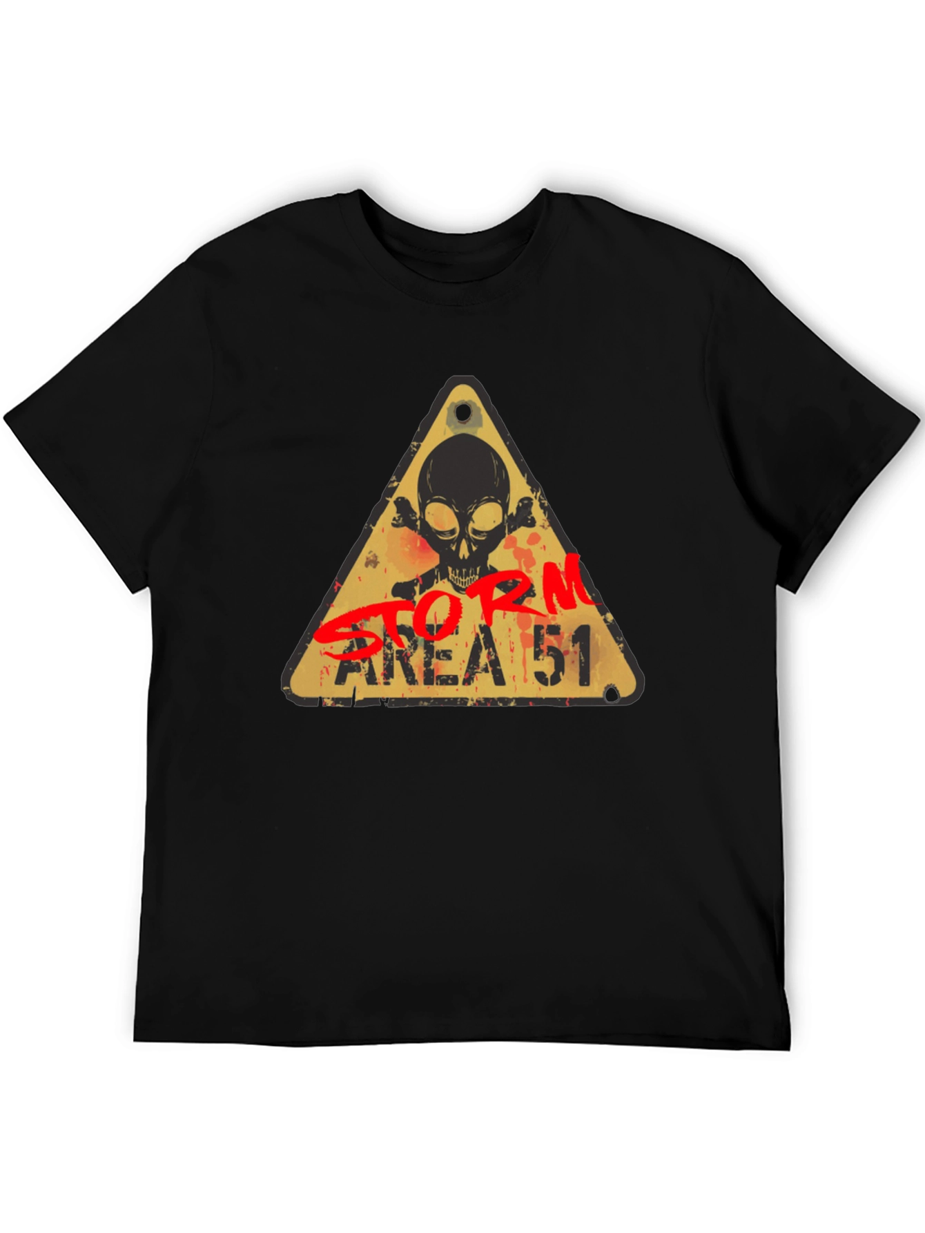 Black Storm Area 51 Alien Graphic Tee view 5